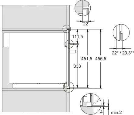 MIELE PURELINE microgolfoven - 45cm - M7240CS