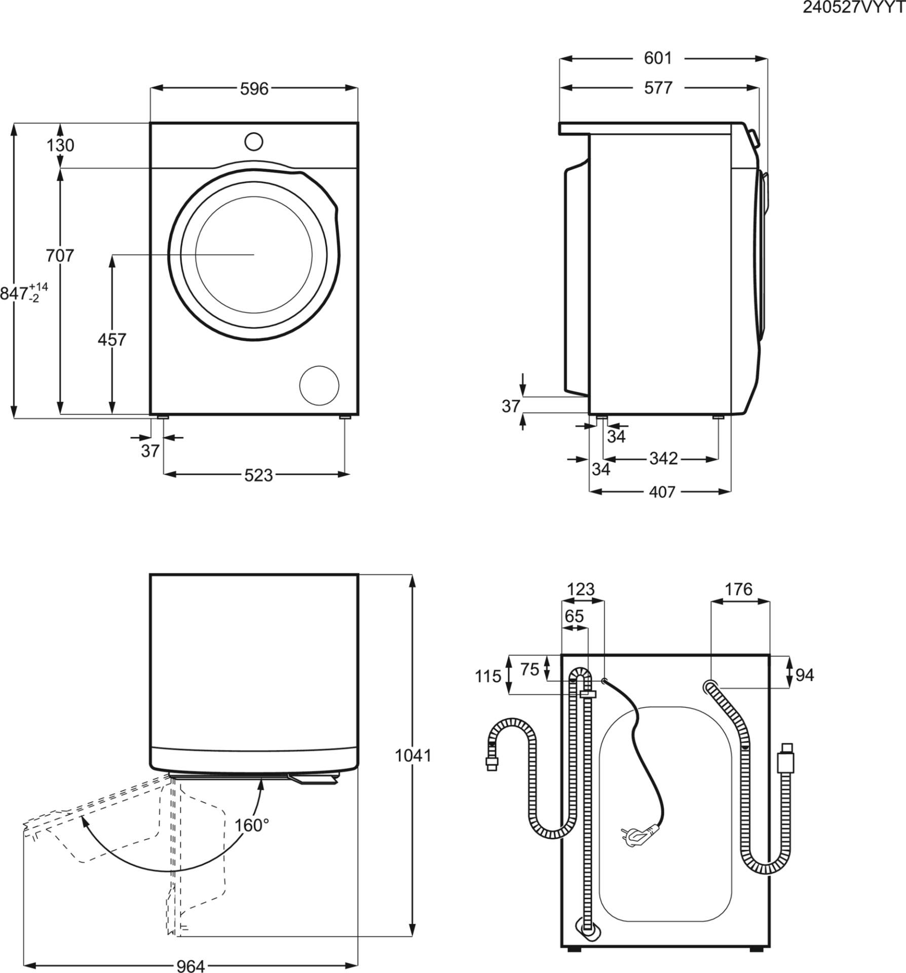 AEG 7000 wasmachine - LR73R862