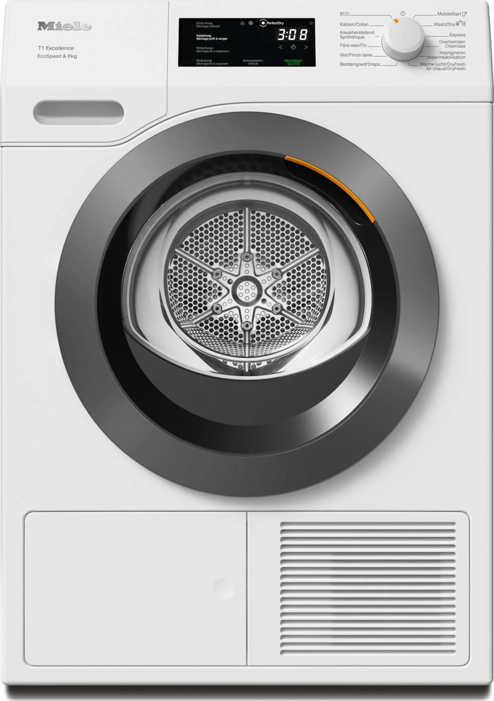 MIELE CHROME EDITION Droogkast 8 kg - TEC655WP