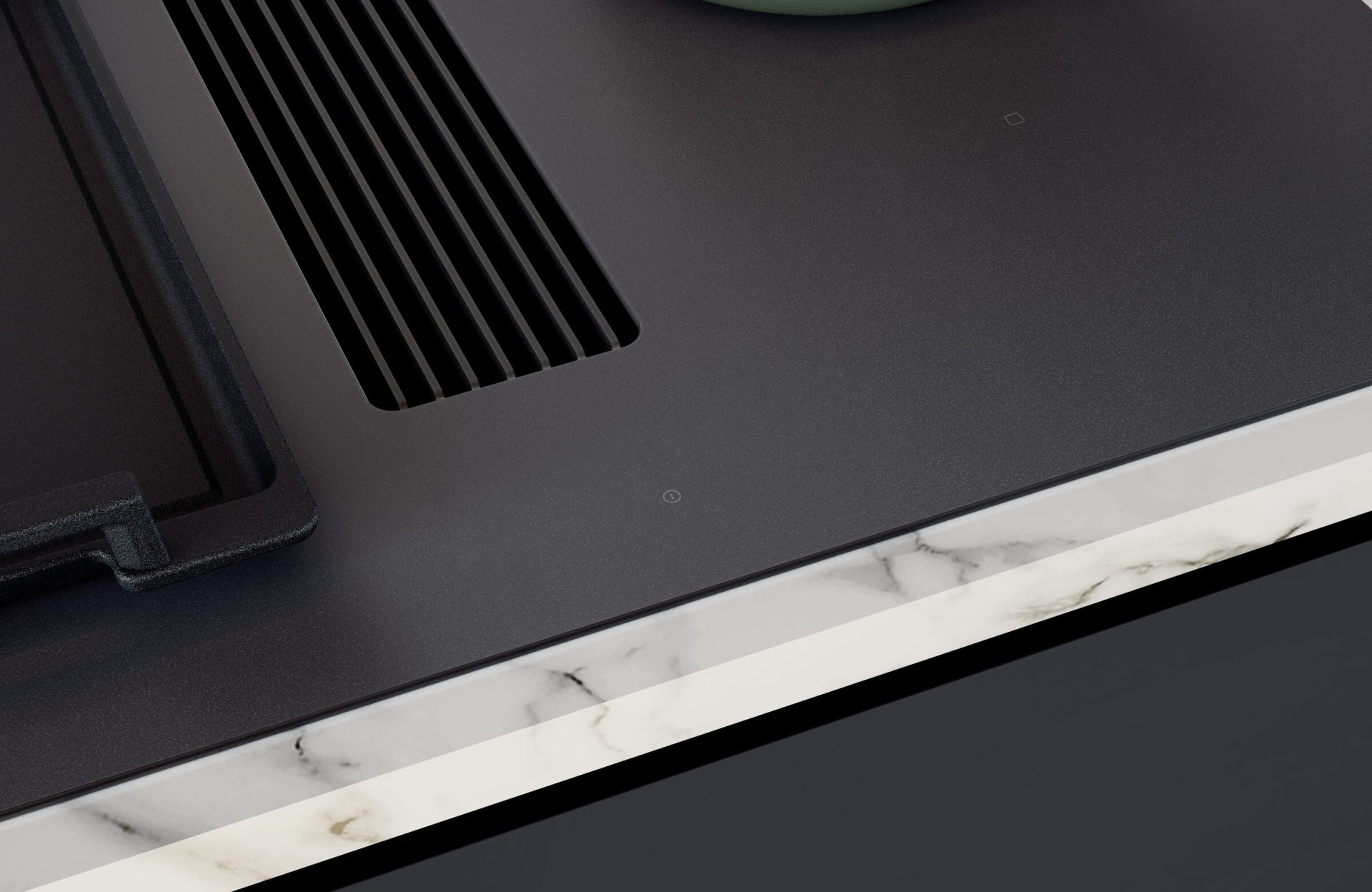 NOVY Easy Matte Line Kookplaat met ingebouwde dampkap - 1861-G1