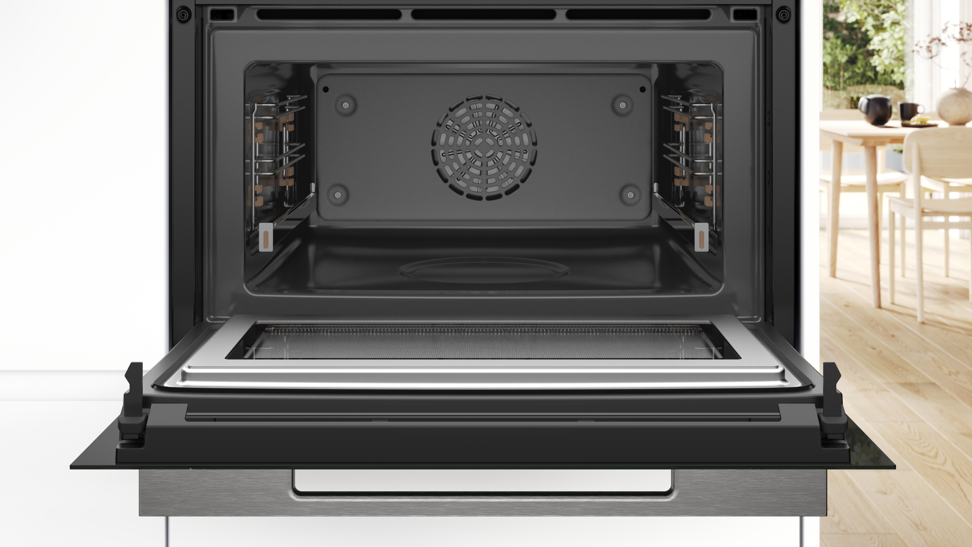 BOSCH SERIE 8 multifunctionele oven met microgolfoven - 45cm - CMG736AB1F