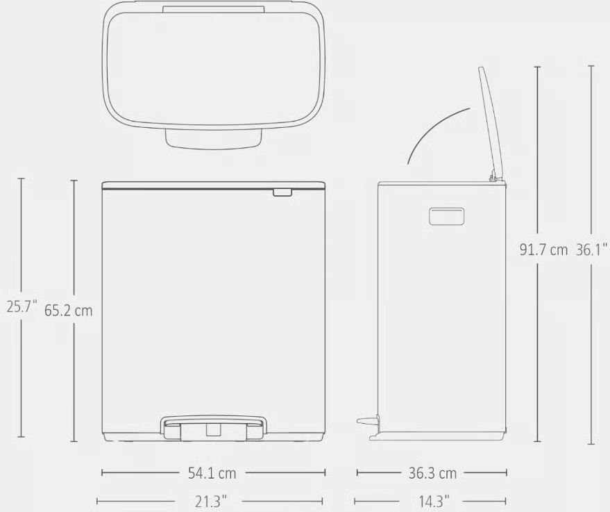 BRABANTIA pedaalemmer - 255069