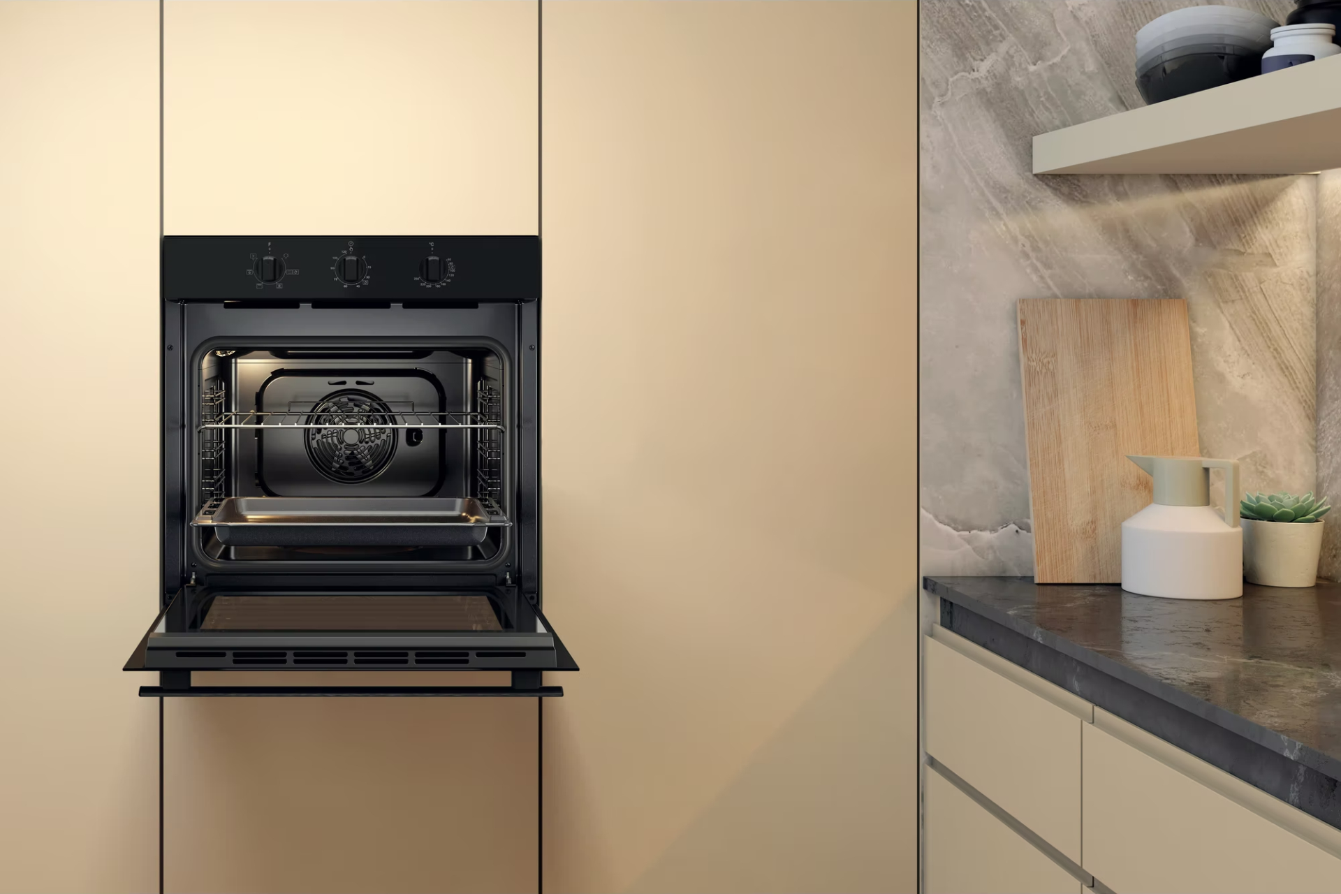 WHIRLPOOL NEW ACTUAL multifunctionele oven - 60cm - OMR35HR0B