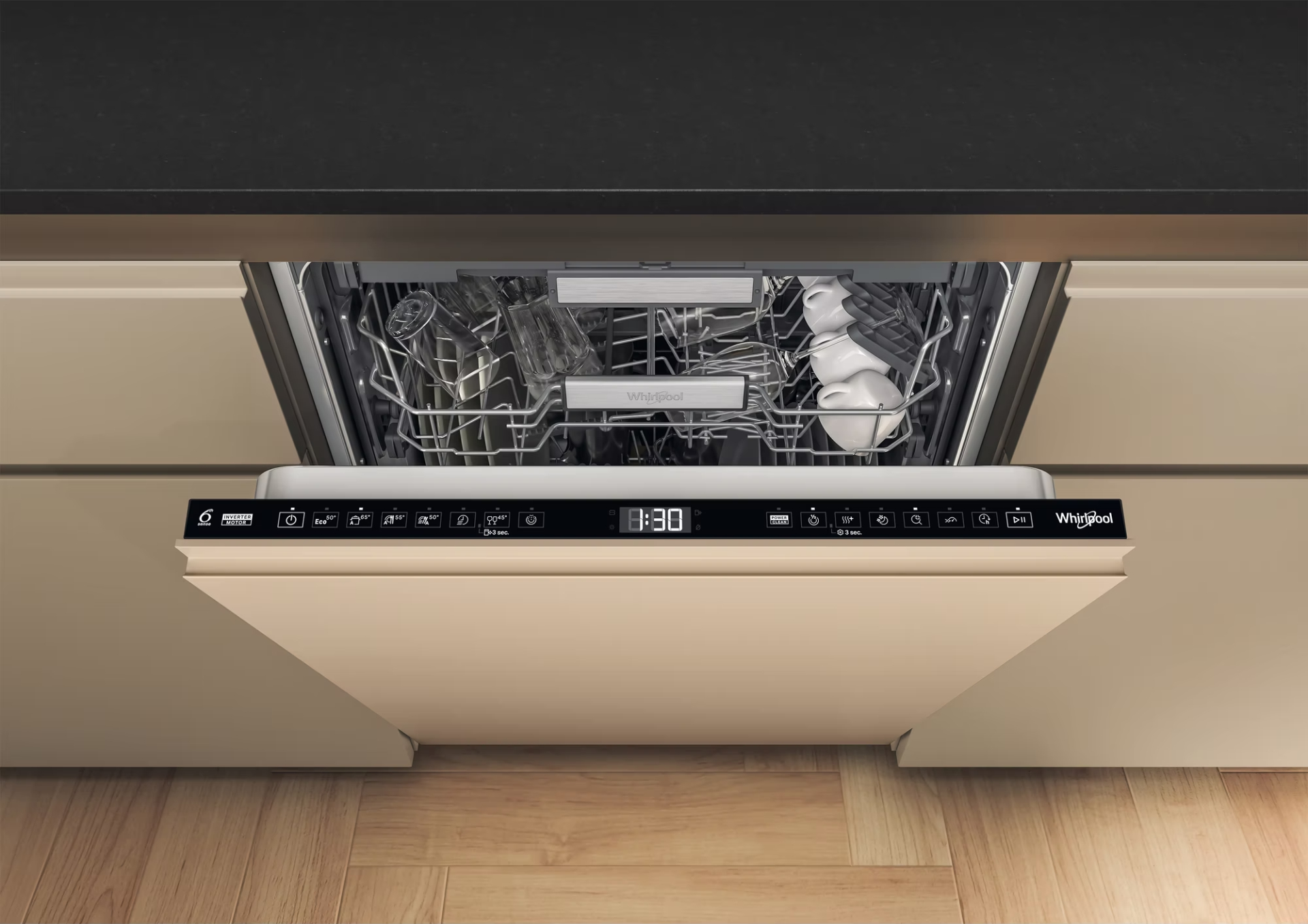 WHIRLPOOL vaatwasser volledig integreerbaar - WH7IA15AM3LS0