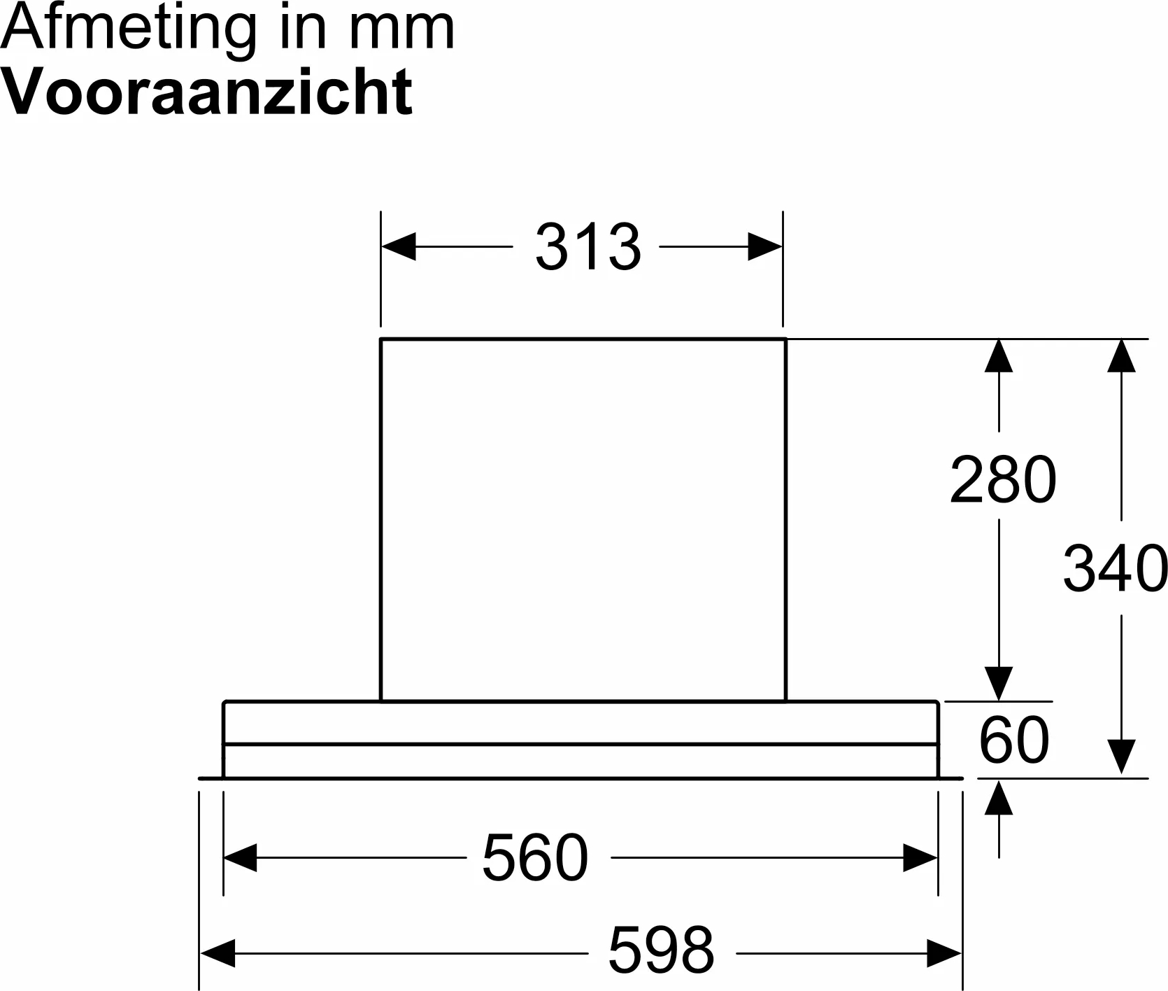 SIEMENS IQ500 geïntegreerde dampkap - 60cm - LJ67BDP60