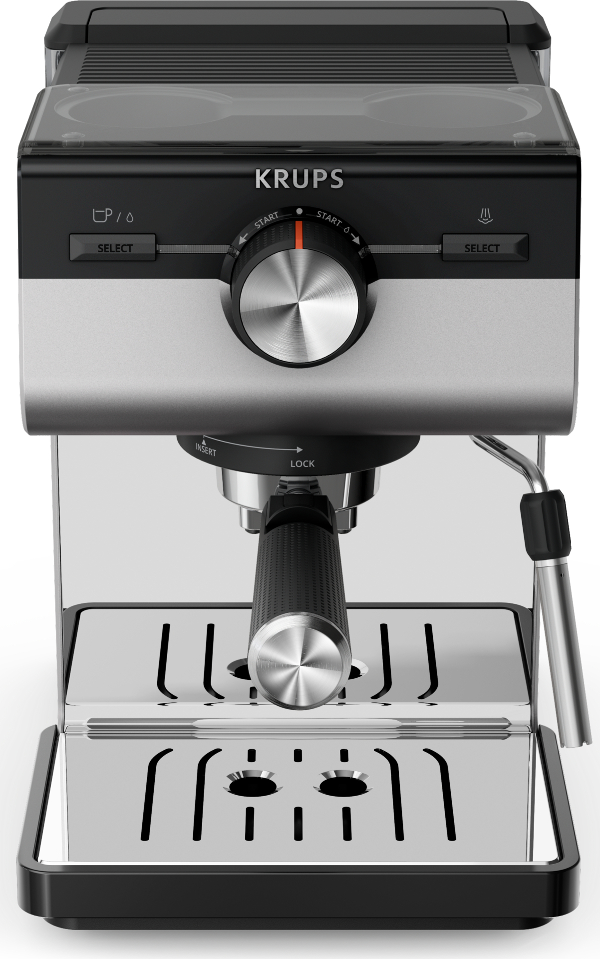 KRUPS Espressomachine zwart half-automatisch - XP384E10