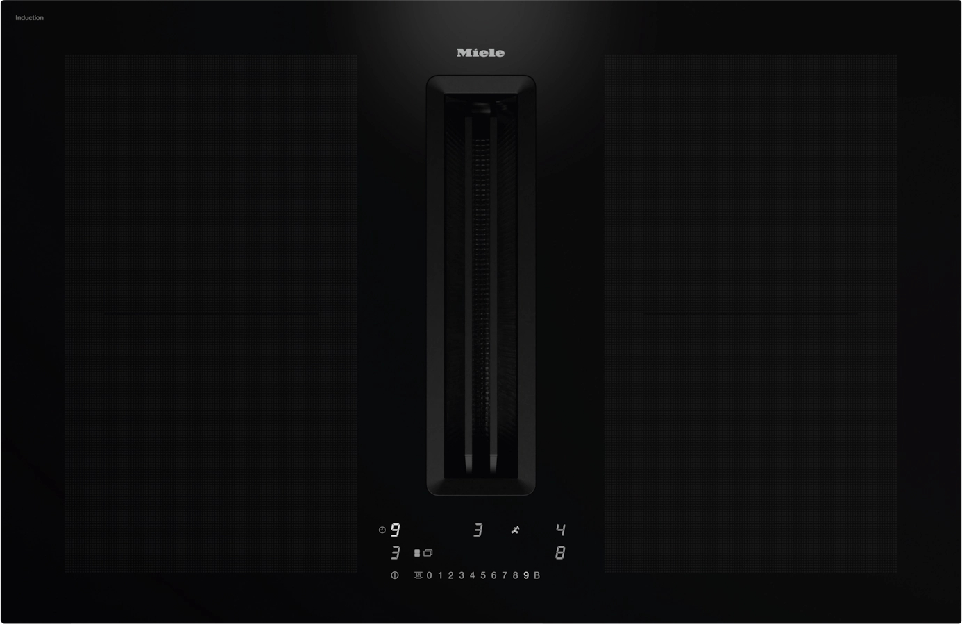 MIELE kookplaat met afzuiging - 80cm - KMDA7676-1FLBLACKPERFECTIONBLACK