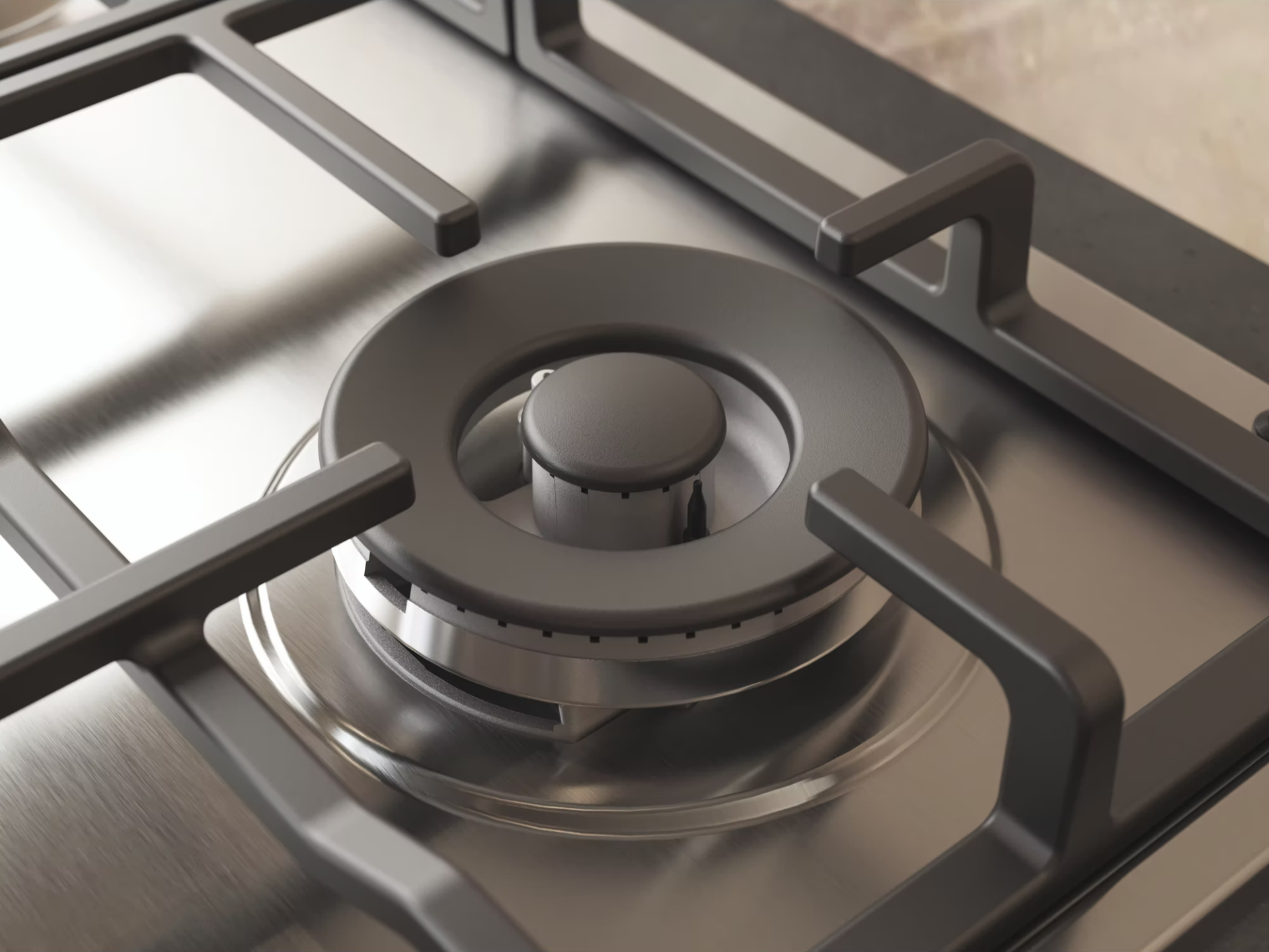 WHIRLPOOL gaskookplaat - 58cm - TKRL661IXEU