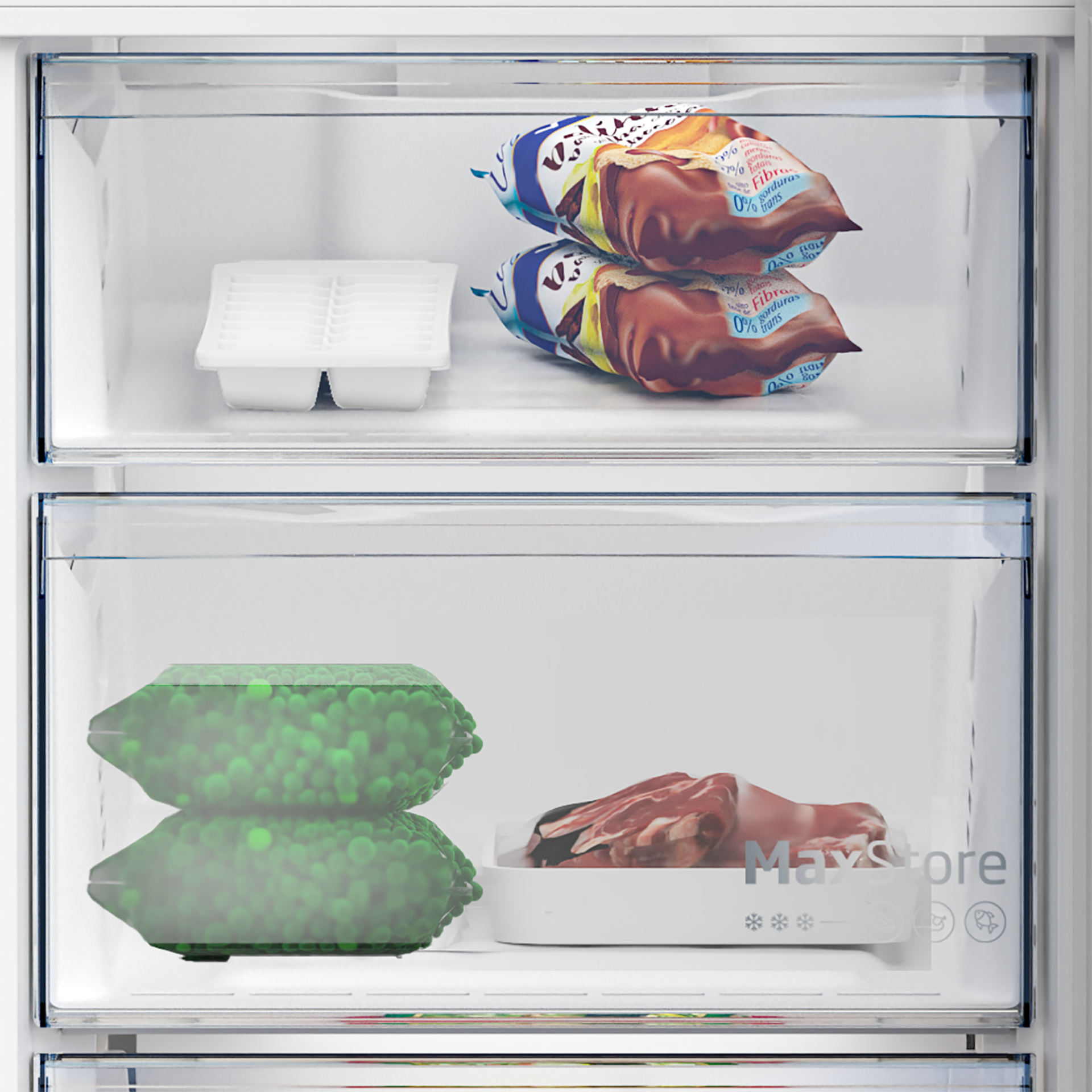 BEKO koel-/vriescombinatie - 186cm - B5RCNA366HG