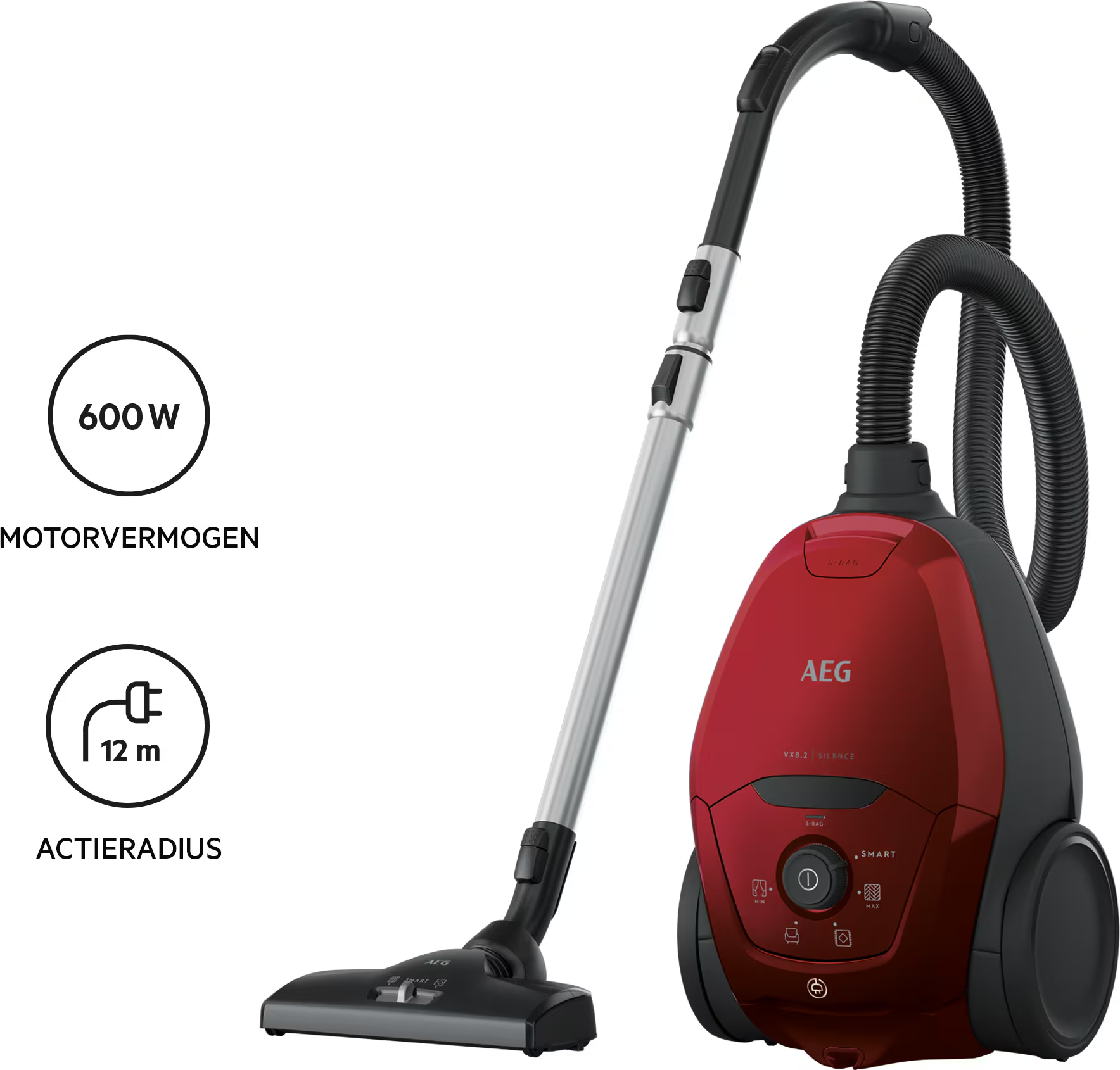 AEG SILENCE VX8.2 stofzuiger met zak - VX82-1-2CR