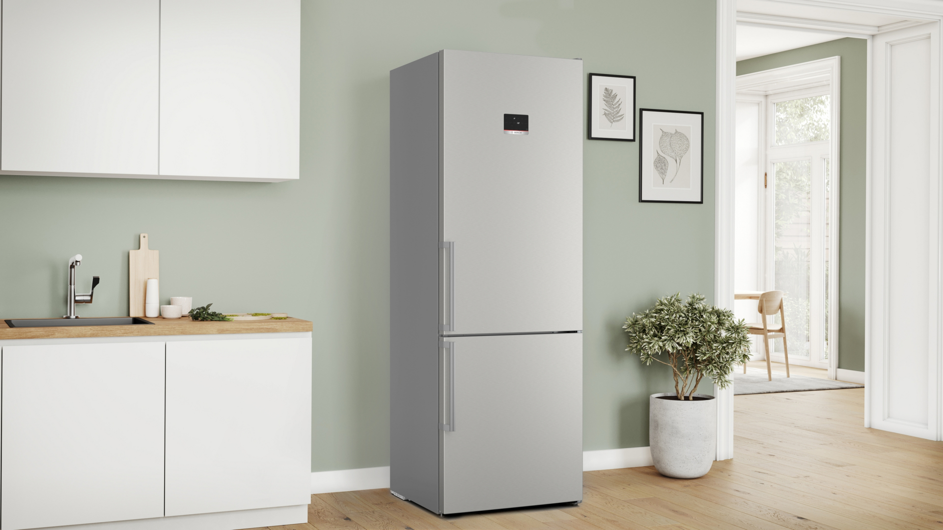 BOSCH SERIE 6 Vrijstaande koel-vriescombinatie - KGN49AIBT