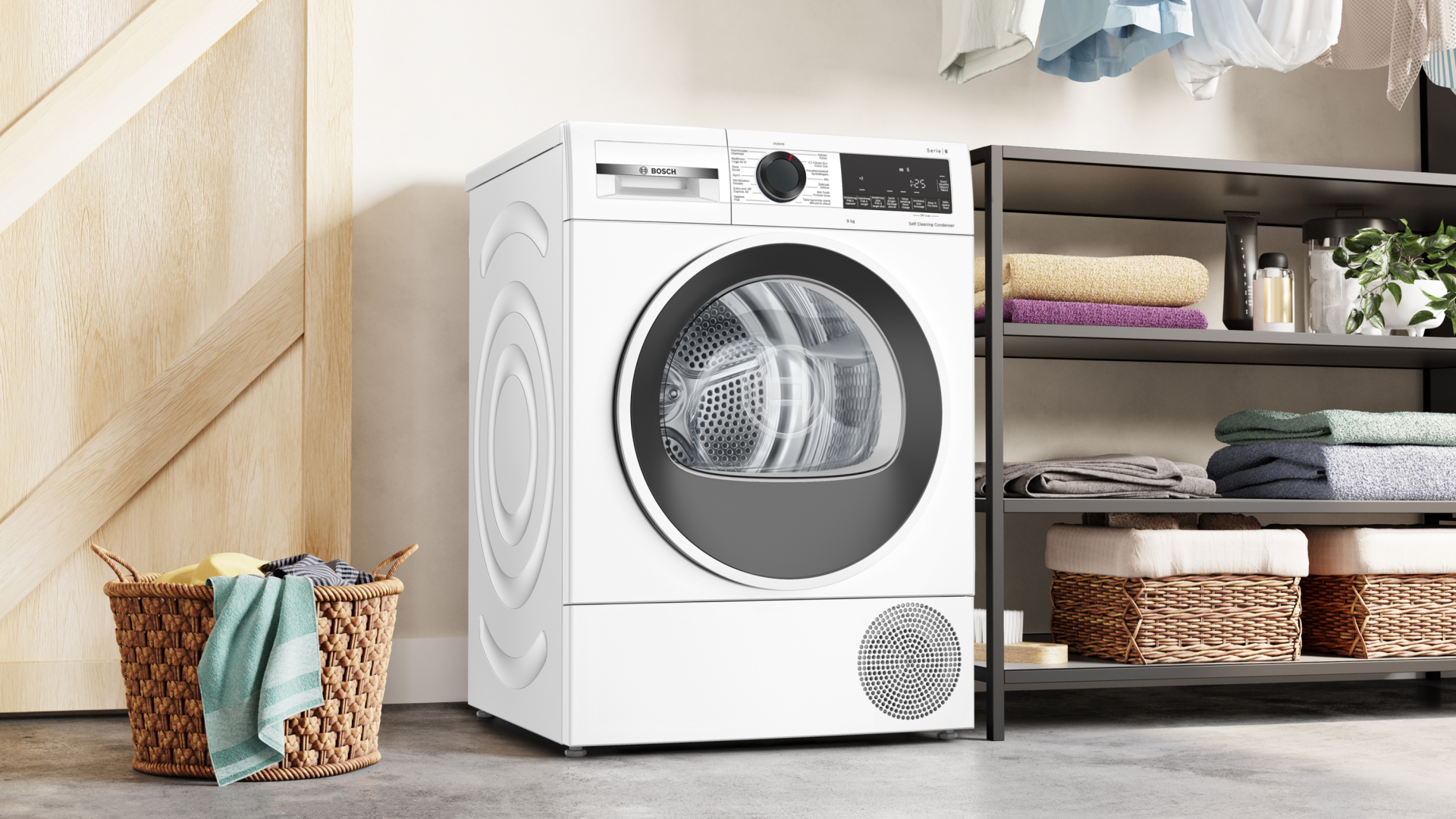 BOSCH SERIE 6 Droogkast 9 kg - WQG245D4FG