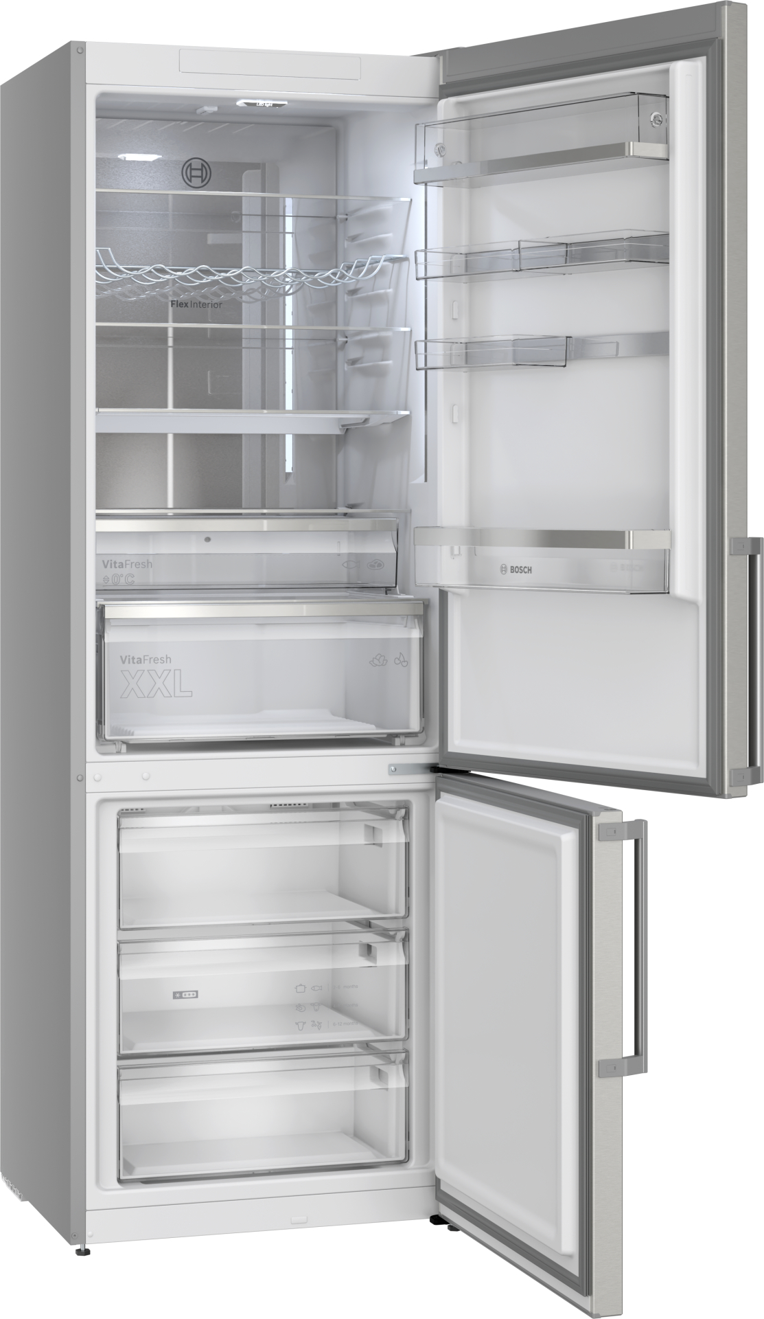 BOSCH SERIE 6 Vrijstaande koel-vriescombinatie - KGN49AIBT