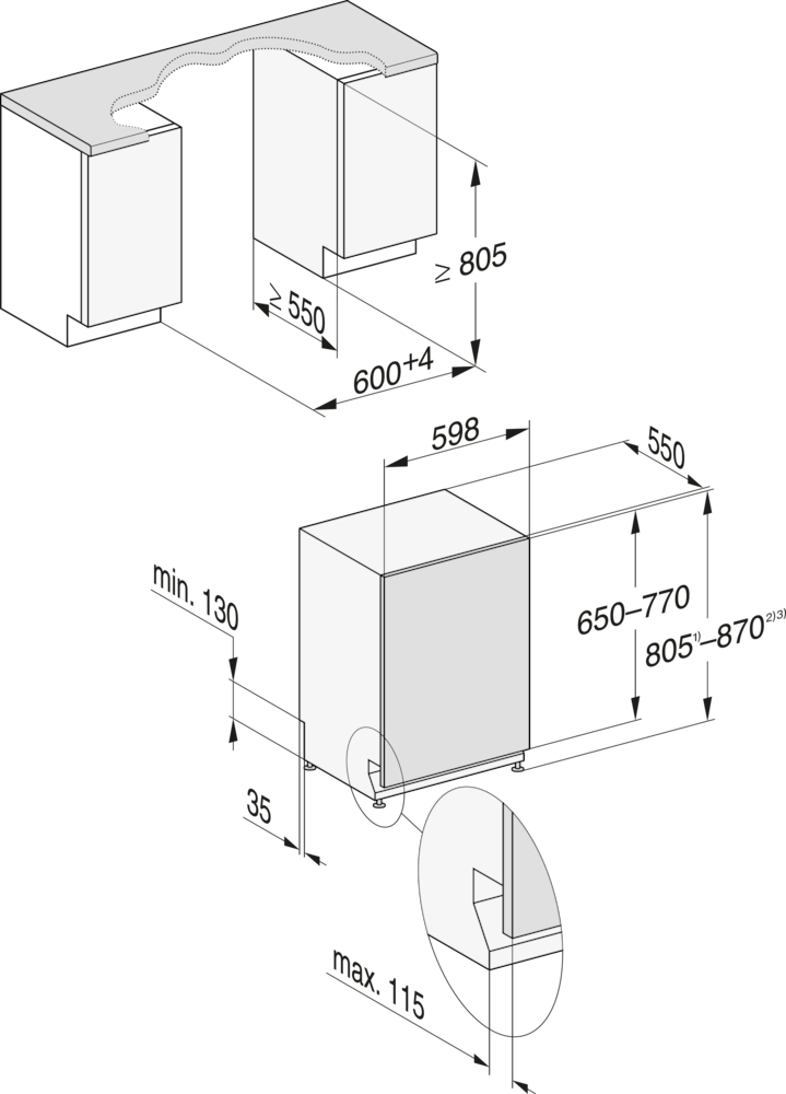 MIELE vaatwasser volledig integreerbaar - G5863SCVIACTIVEPLUSEDST