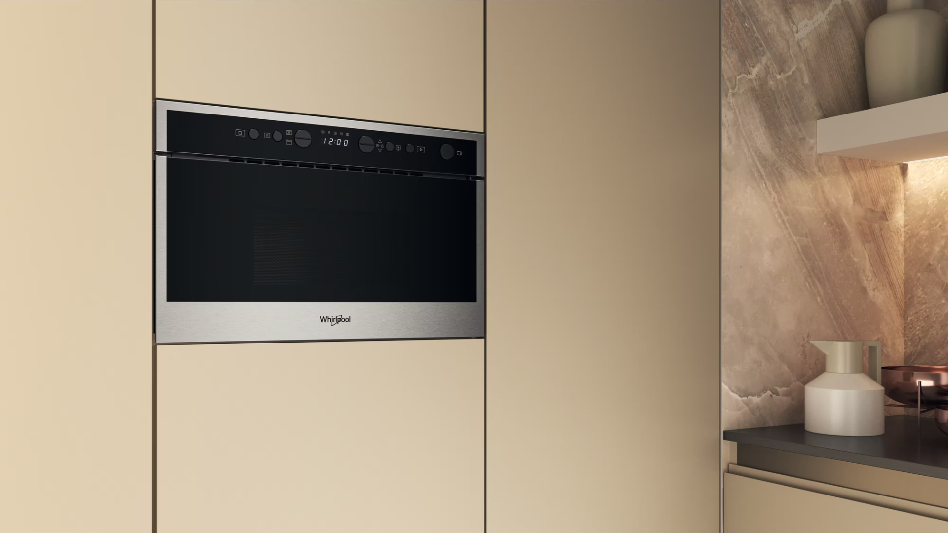 WHIRLPOOL microgolfoven met grill - 38cm - WMN464BX
