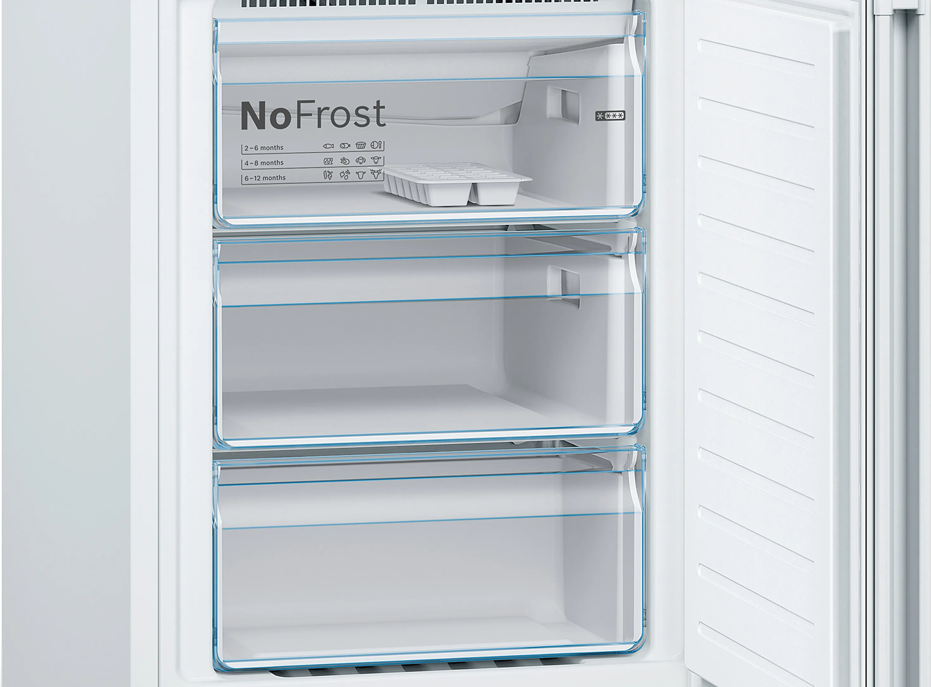 BOSCH SERIE 4 Vrijstaande koel-vriescombinatie - KGN36VWED