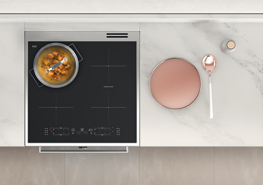 WHIRLPOOL fornuis met inductie kookplaat - 60cm - WS68IB8ACX/FR