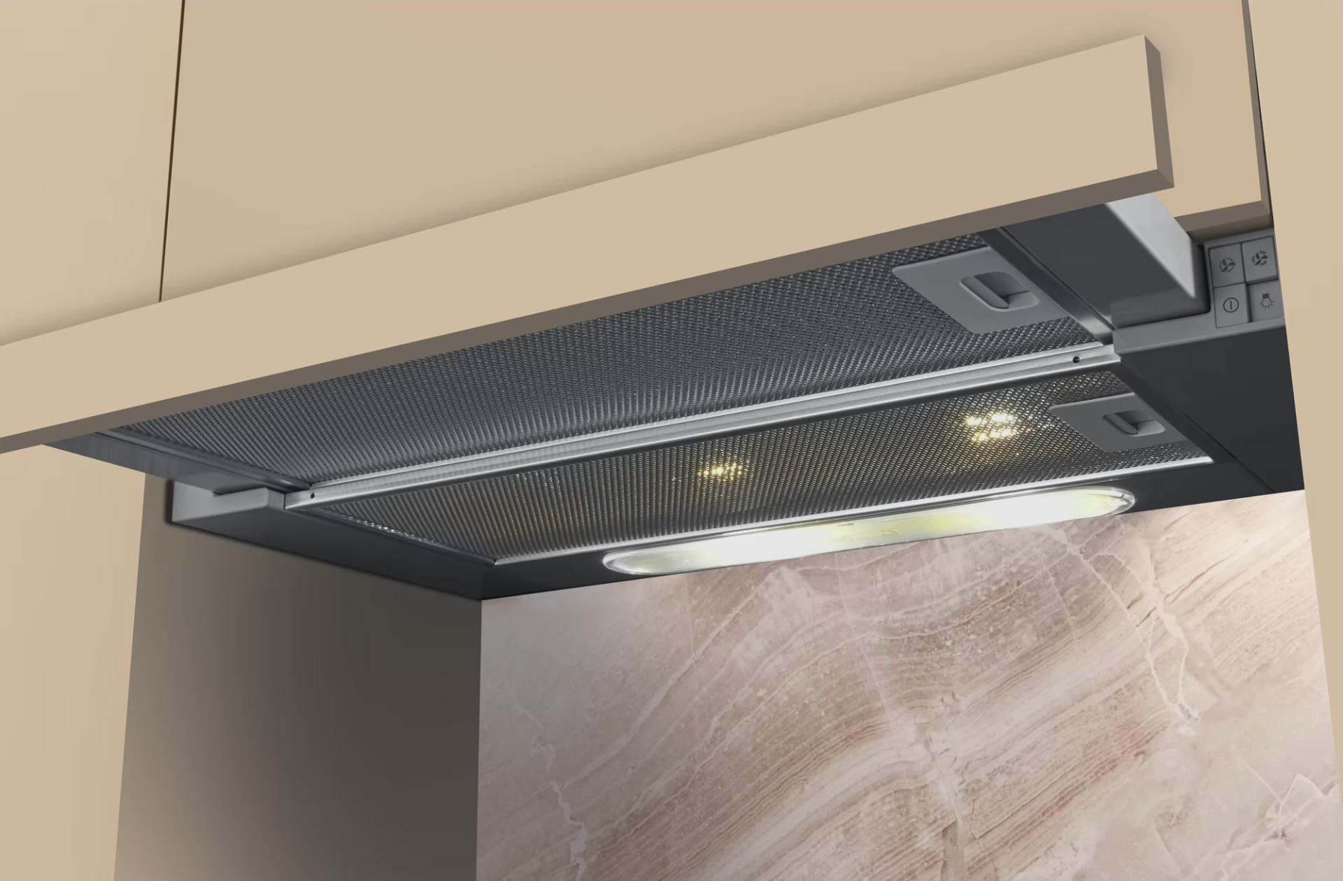 WHIRLPOOL telescopische dampkap - 60cm - WAH65LMX