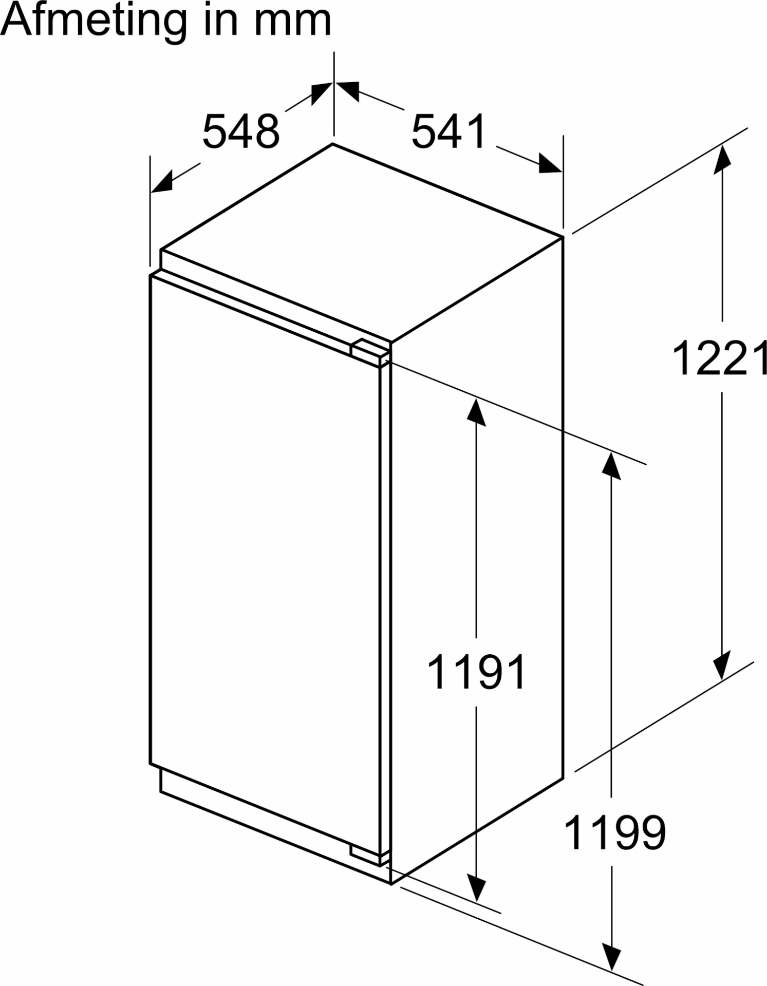 BOSCH SERIE 4 koelkast met vriesvak - 122cm - KIL42VFE0