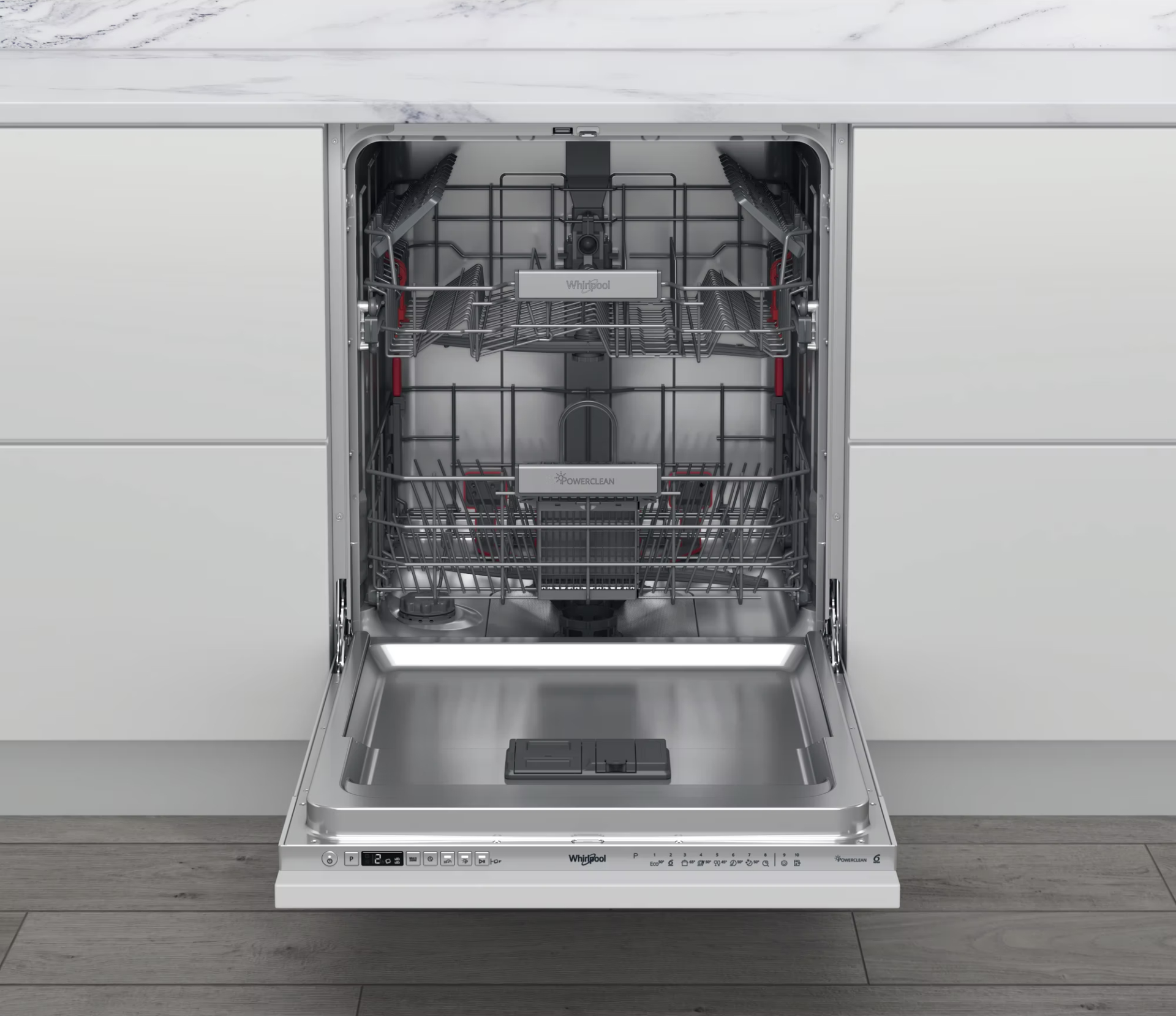 WHIRLPOOL vaatwasser volledig integreerbaar - WIO3T141PS