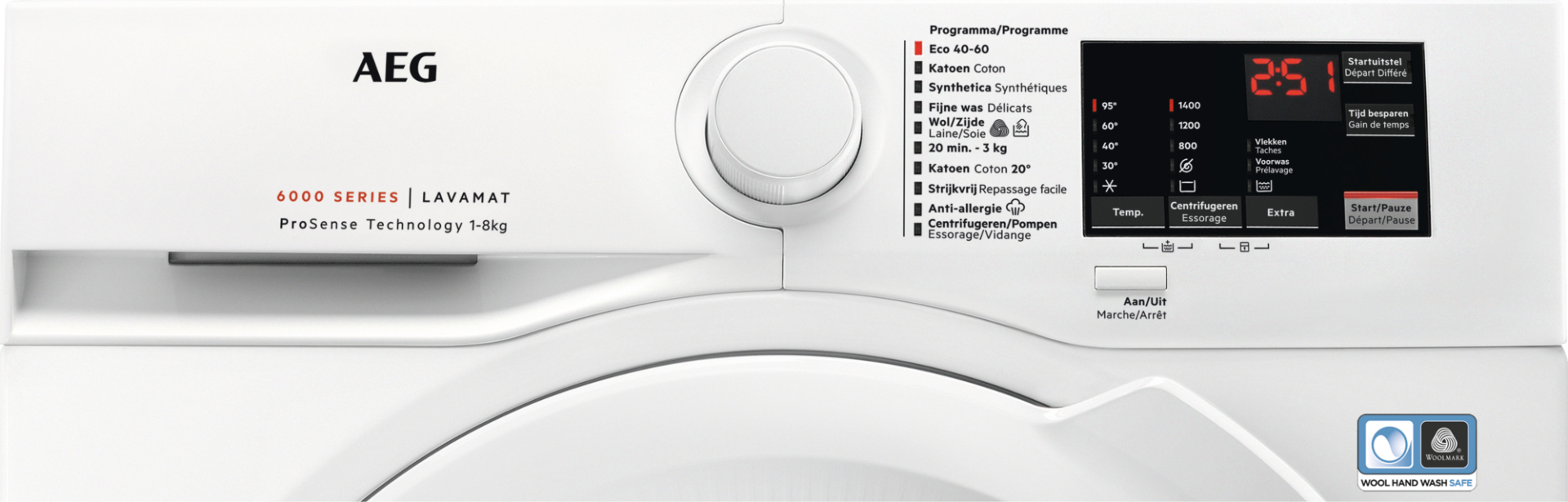AEG 6000 wasmachine - LF62R840