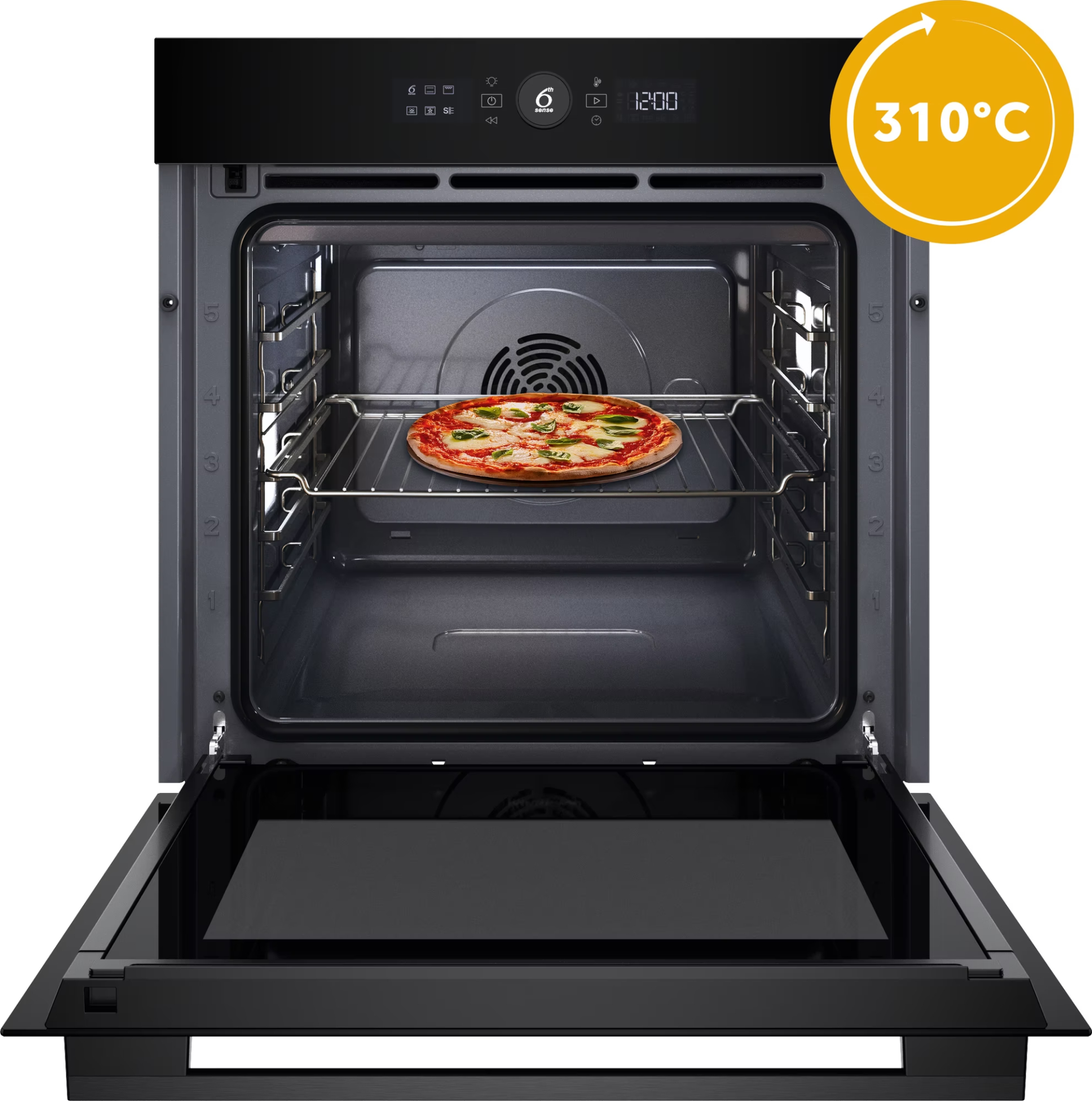 WHIRLPOOL multifunctionele oven met stoom - 60cm - WOI5S8PPM1SBA