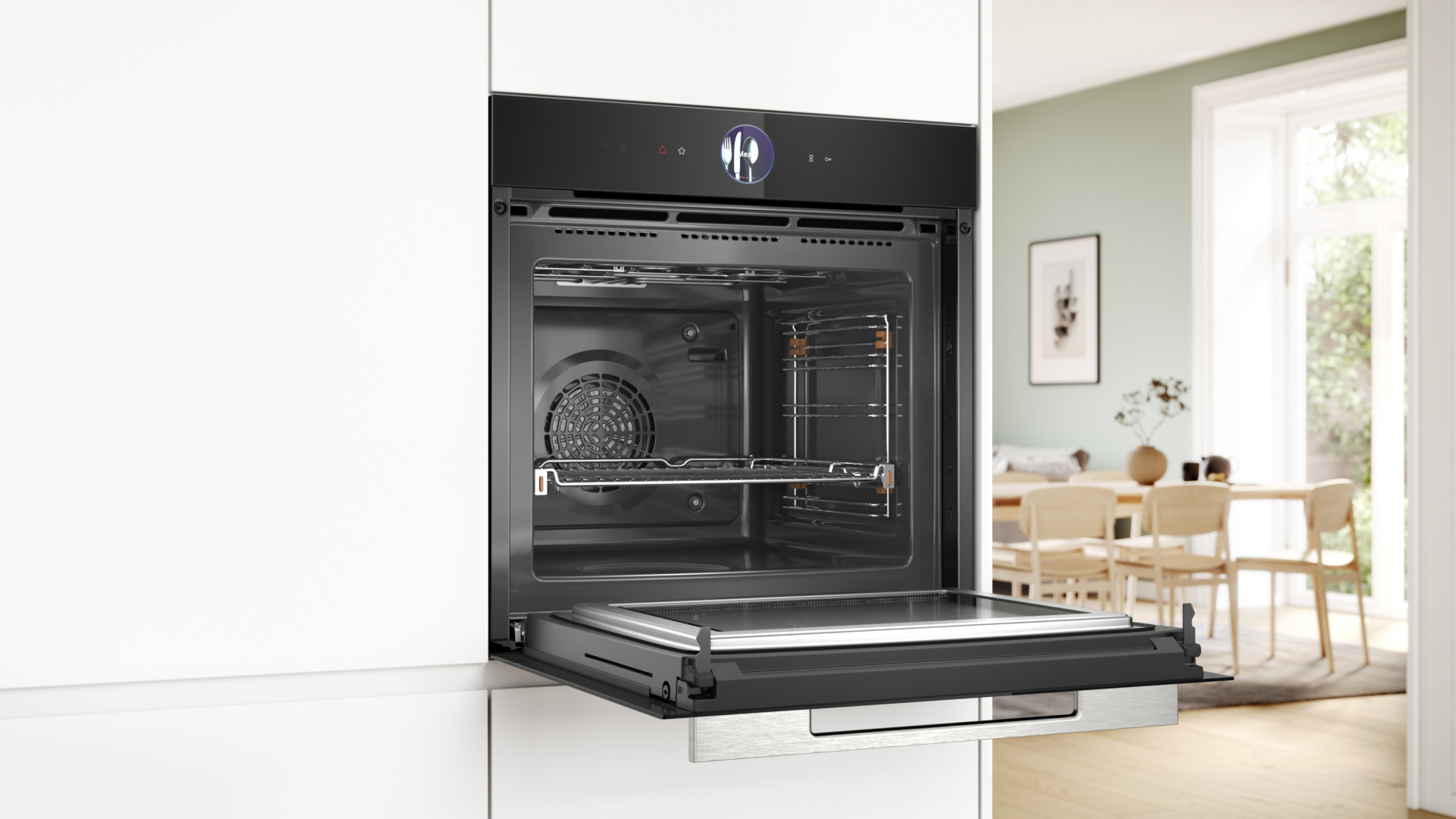 BOSCH SERIE 8 multifunctionele oven met microgolfoven - 60cm - HMG776KB1