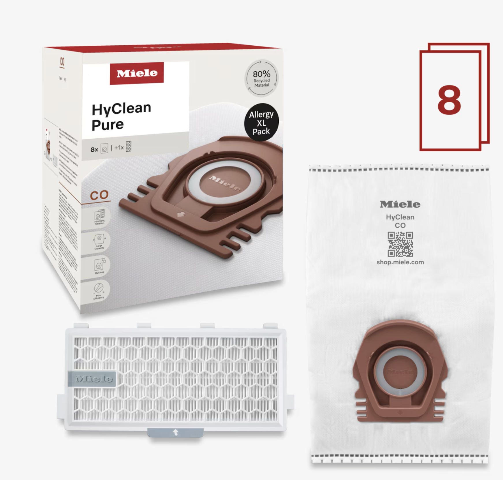 MIELE  - ALLERGYXLHYCLEANPURECO+HA50