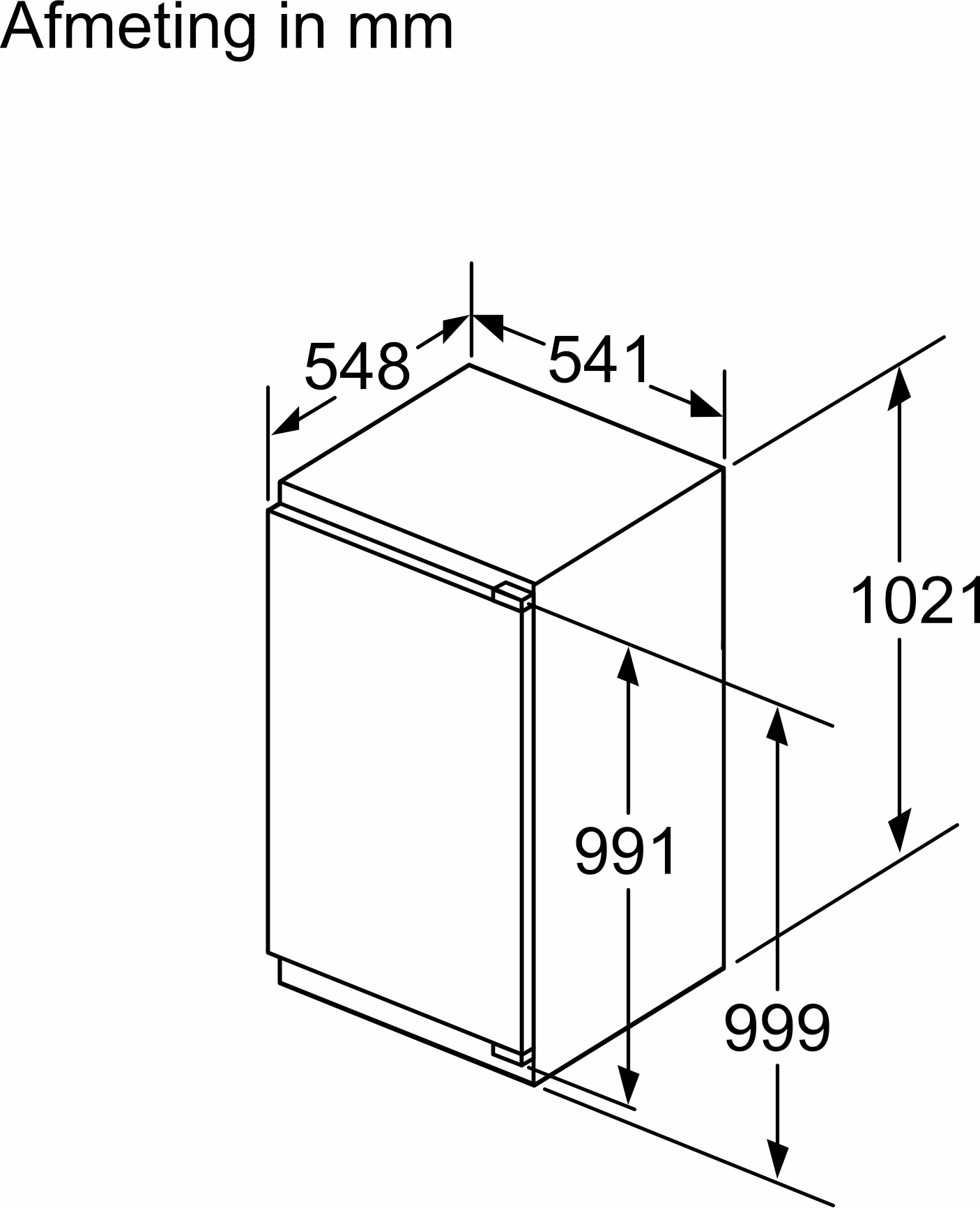 BOSCH SERIE 4 koelkast met vriesvak - 102cm - KIL32VFE0
