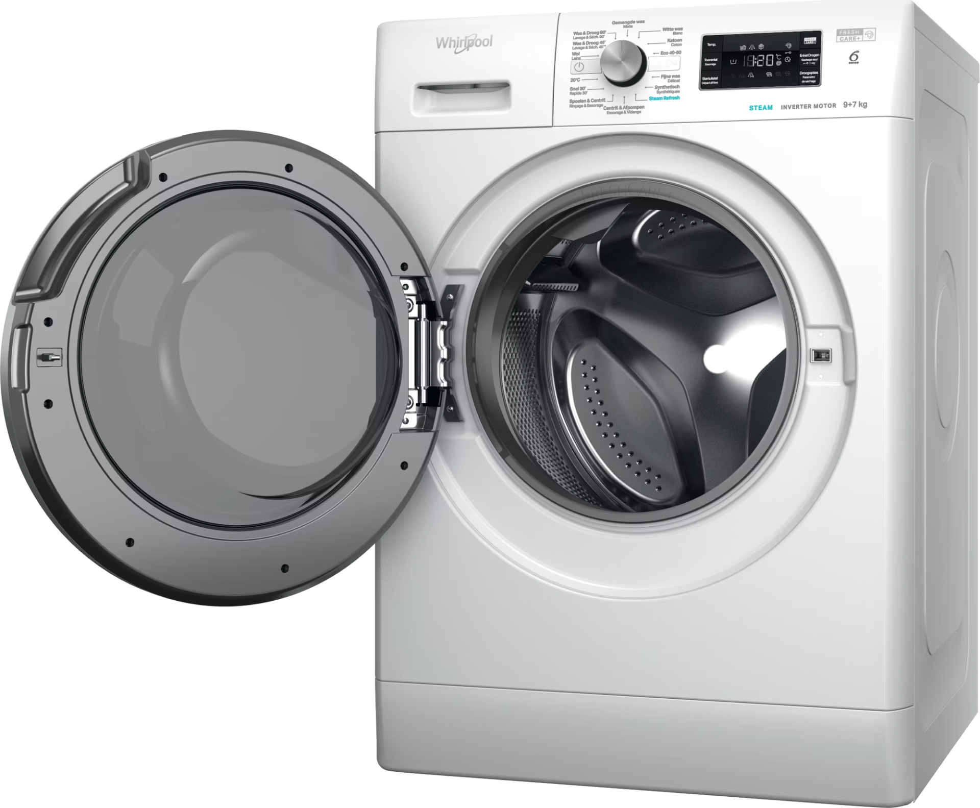 WHIRLPOOL Was-droogcombinatie 7 kg - FFWDB976258EBCVBE