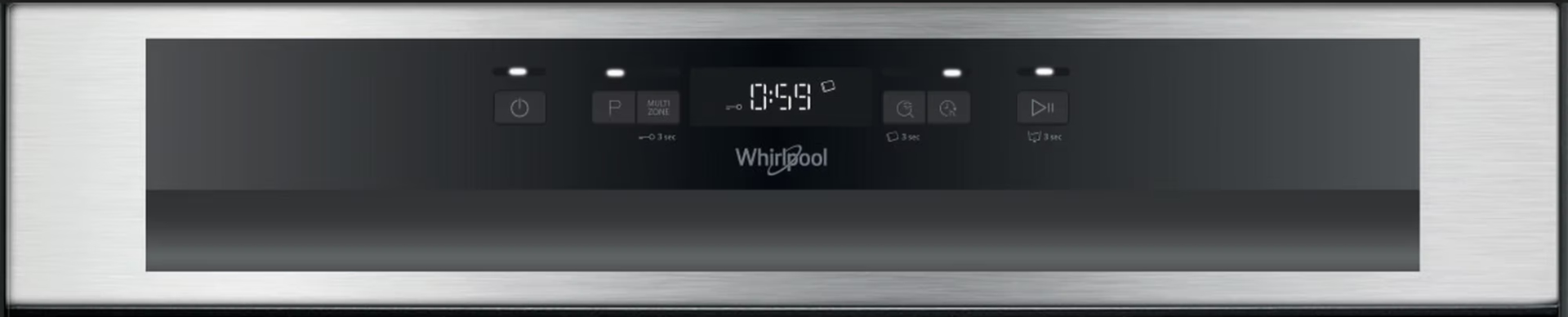 WHIRLPOOL vaatwasser met bedieningspaneel - WBC3C26X