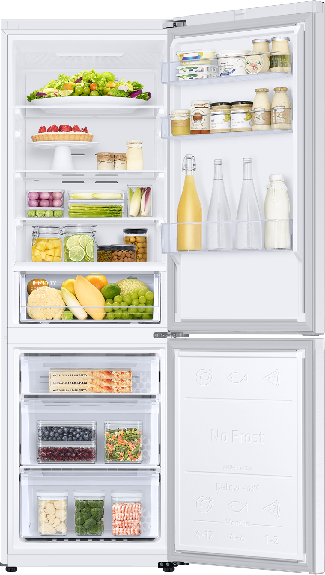 SAMSUNG Vrijstaande koel-vriescombinatie - RB34C670DWW/EF