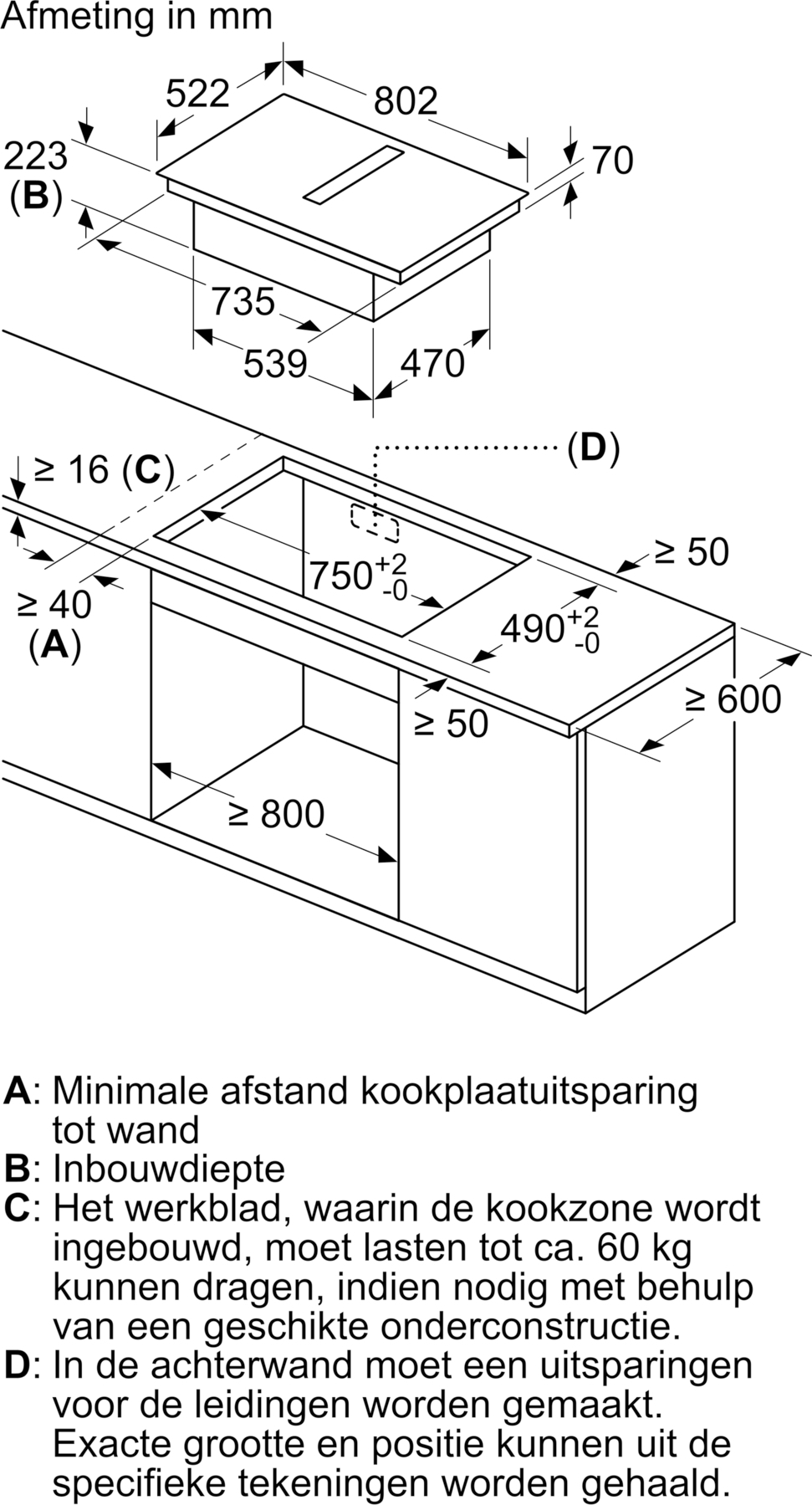 SIEMENS IQ500 kookplaat met afzuiging - 80cm - ED851HQ26M