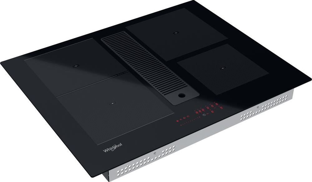 WHIRLPOOL kookplaat met afzuiging - 65cm - WVH1065B
