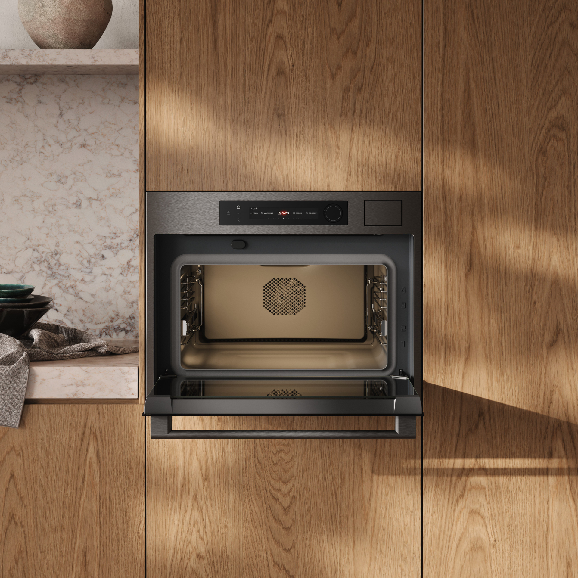 ATAG multifunctionele oven met stoom - 45cm - CS8412D