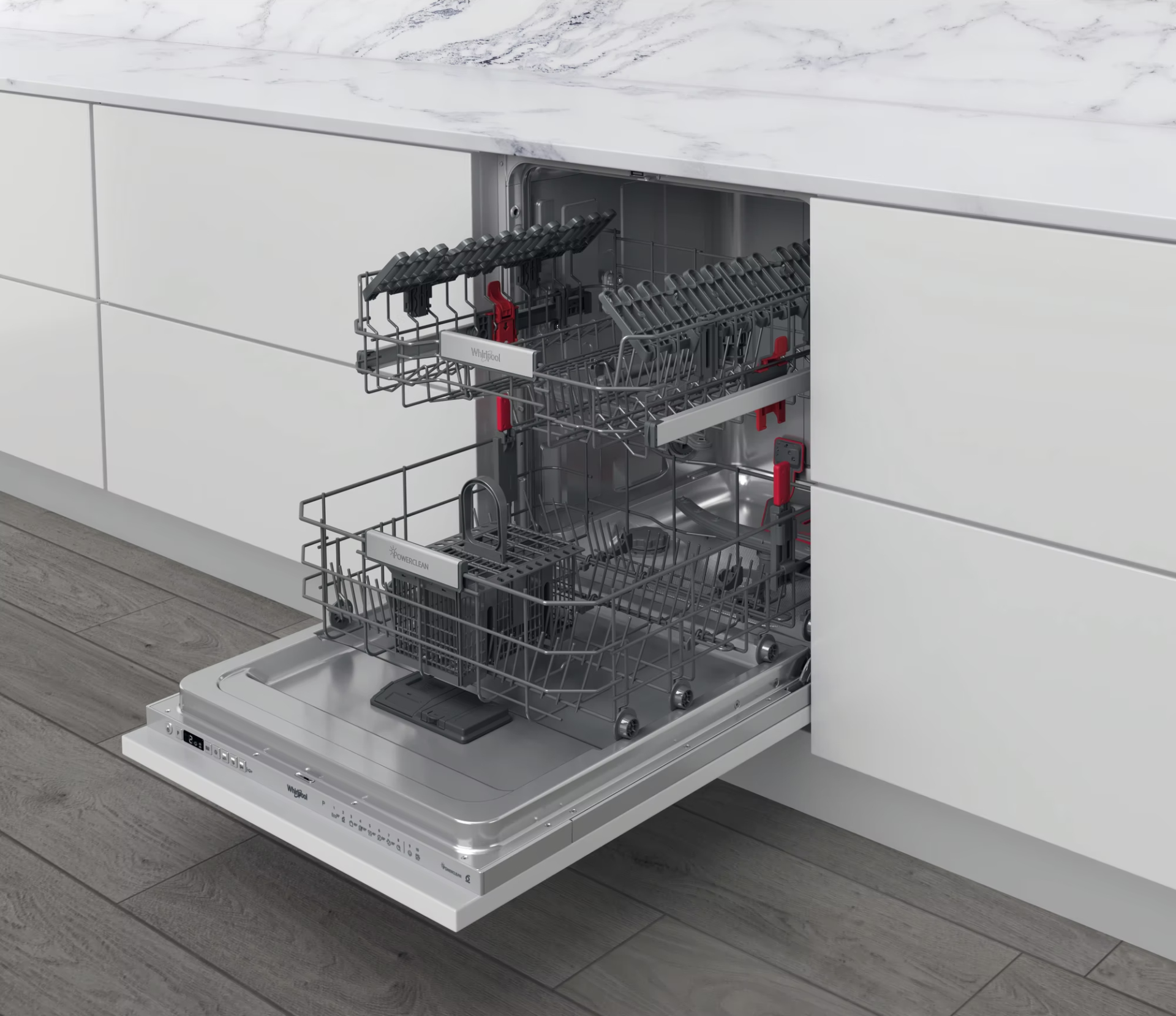 WHIRLPOOL vaatwasser volledig integreerbaar - WIO3T141PS