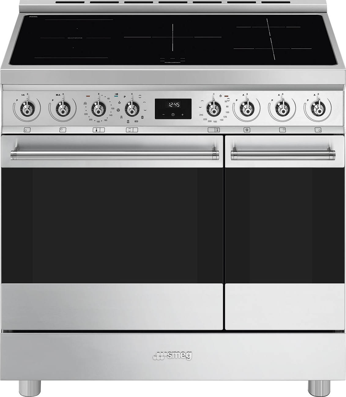 SMEG fornuis met inductie kookplaat - 90cm - C92IPX2