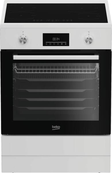 BEKO fornuis met inductie kookplaat - 60cm - FBMA6930GW
