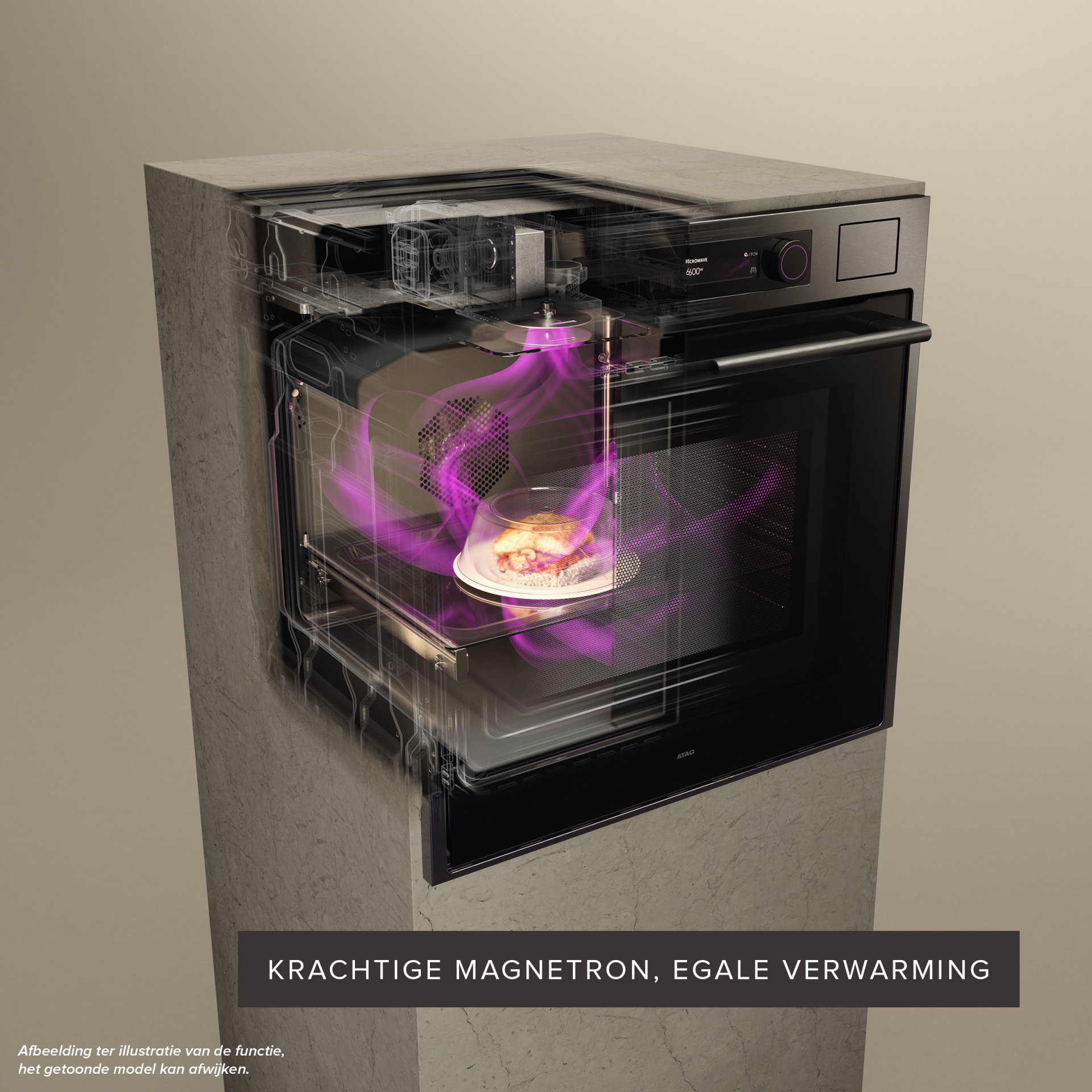 ATAG multifunctionele oven met microgolfoven - 45cm - CX8411D