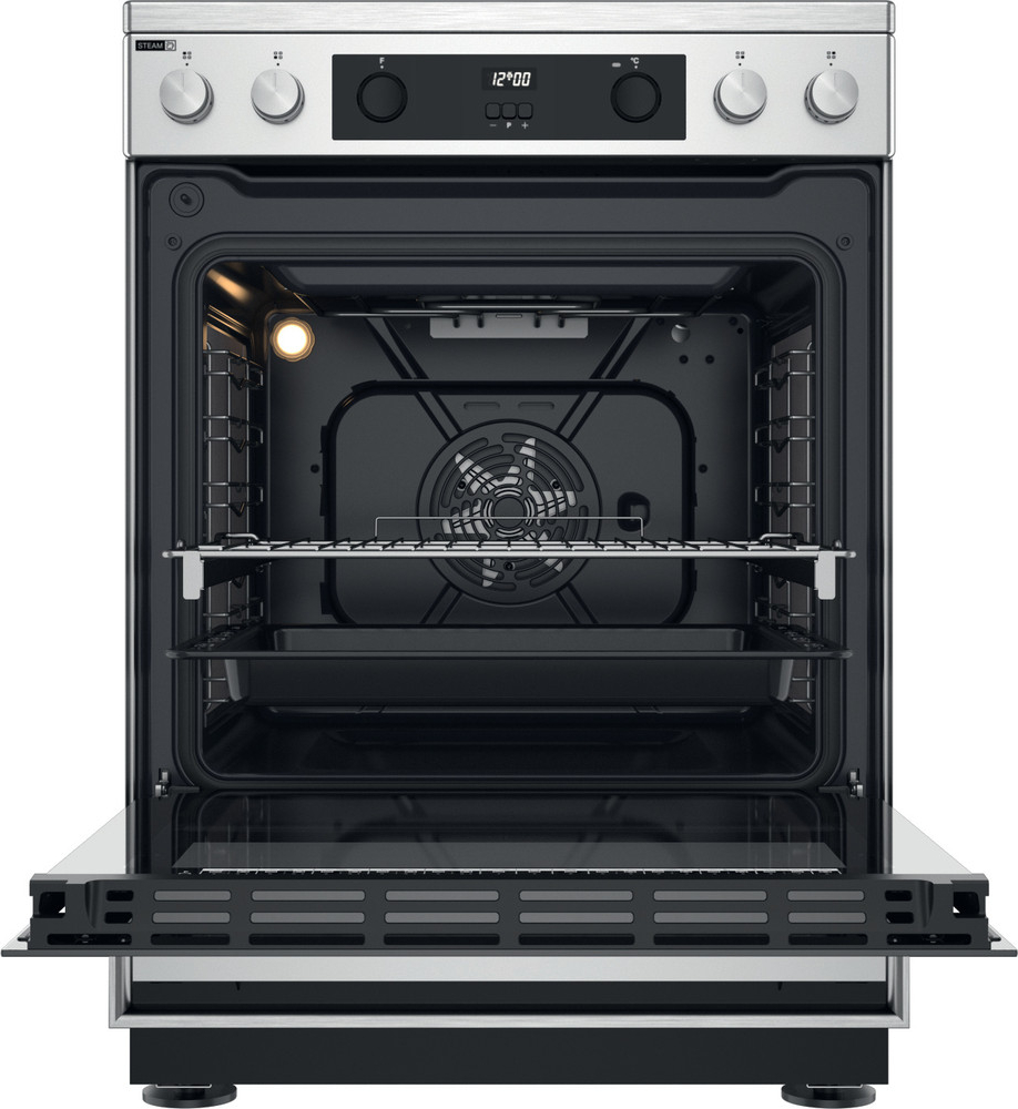 WHIRLPOOL fornuis met keramische kookplaat - 60cm - WS68V8CCXT