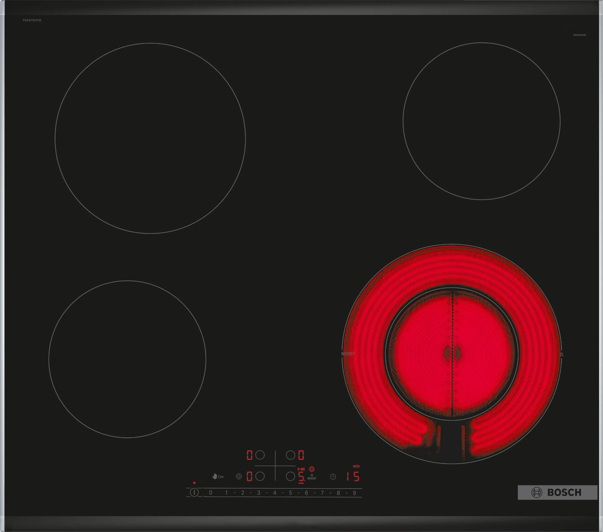 BOSCH SERIE 6 vitrokeramische kookplaat - 60cm - PKF675FP2E