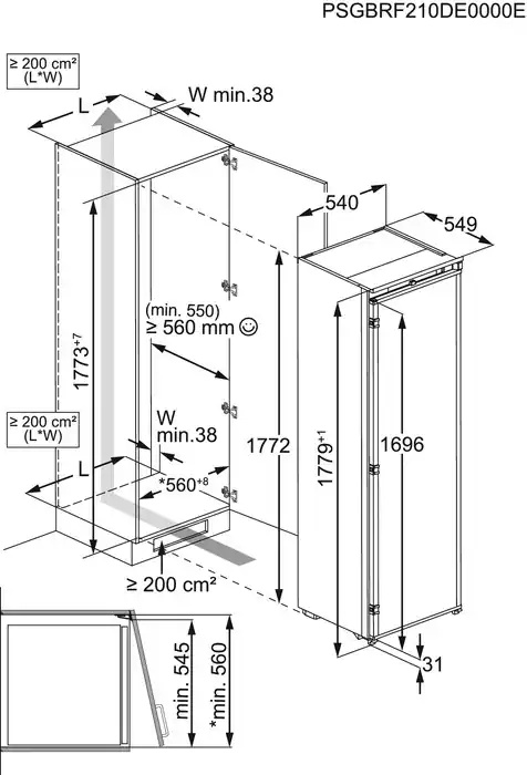 AEG 6000 koelkast zonder vriesvak - 177cm - TK6FS181CS