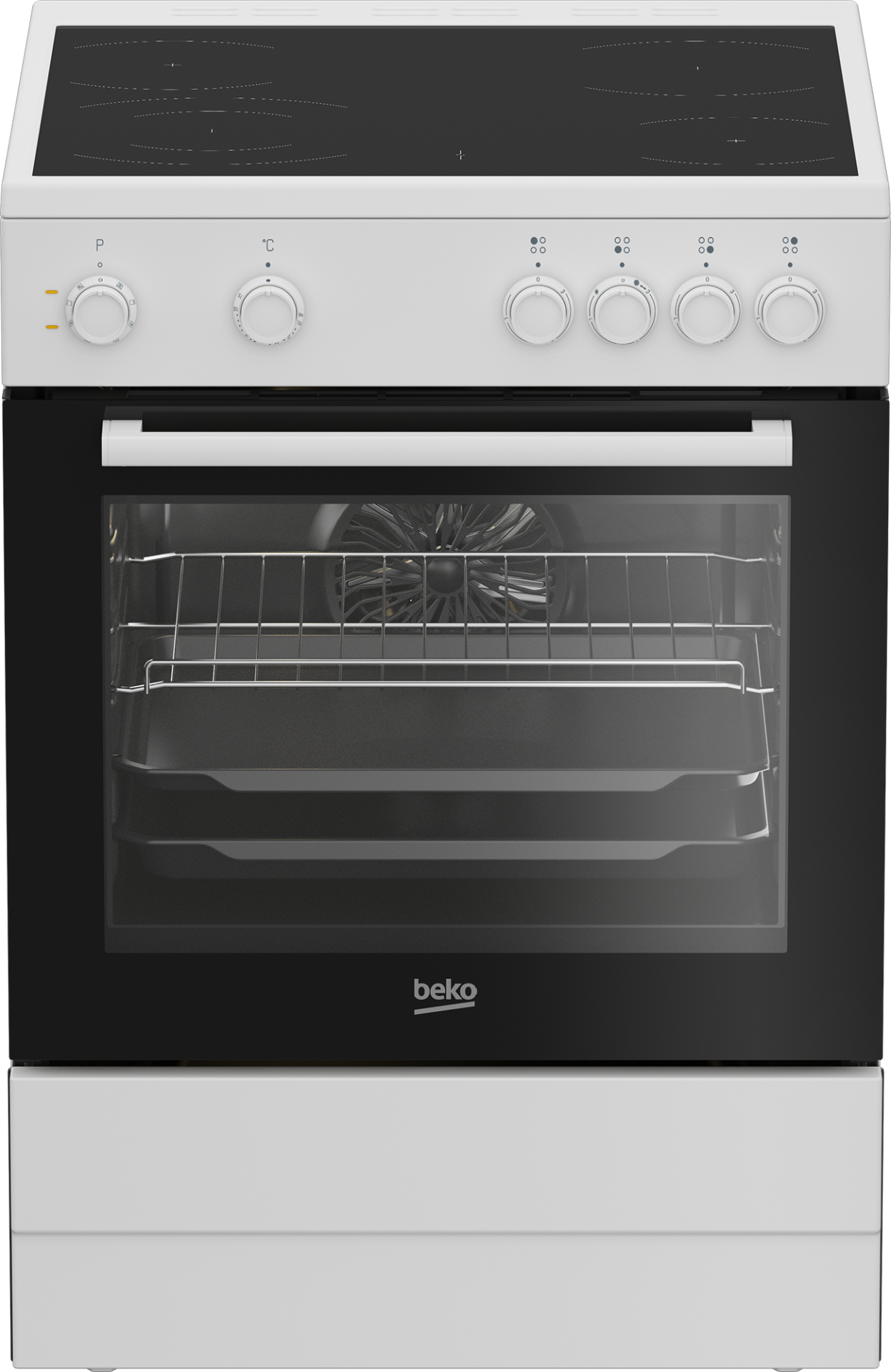 BEKO fornuis met keramische kookplaat - 60cm - FBM6701W