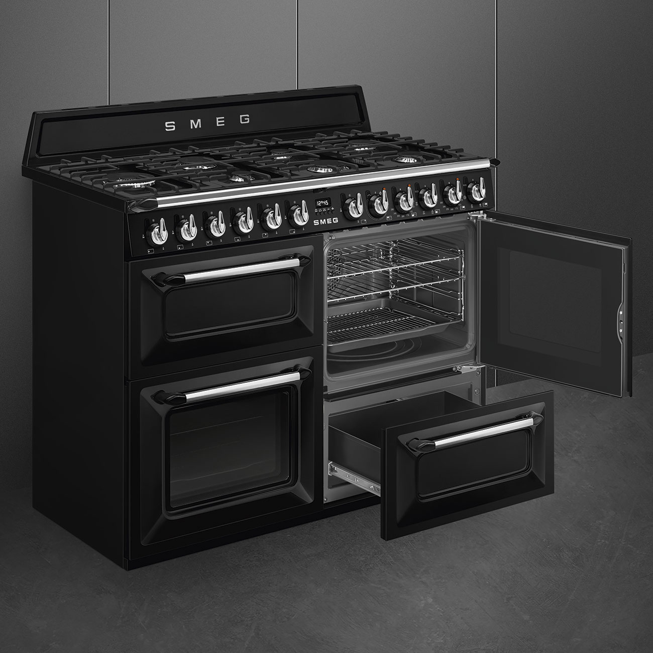 SMEG fornuis met gaskookplaat - 110cm - TR4110BL1