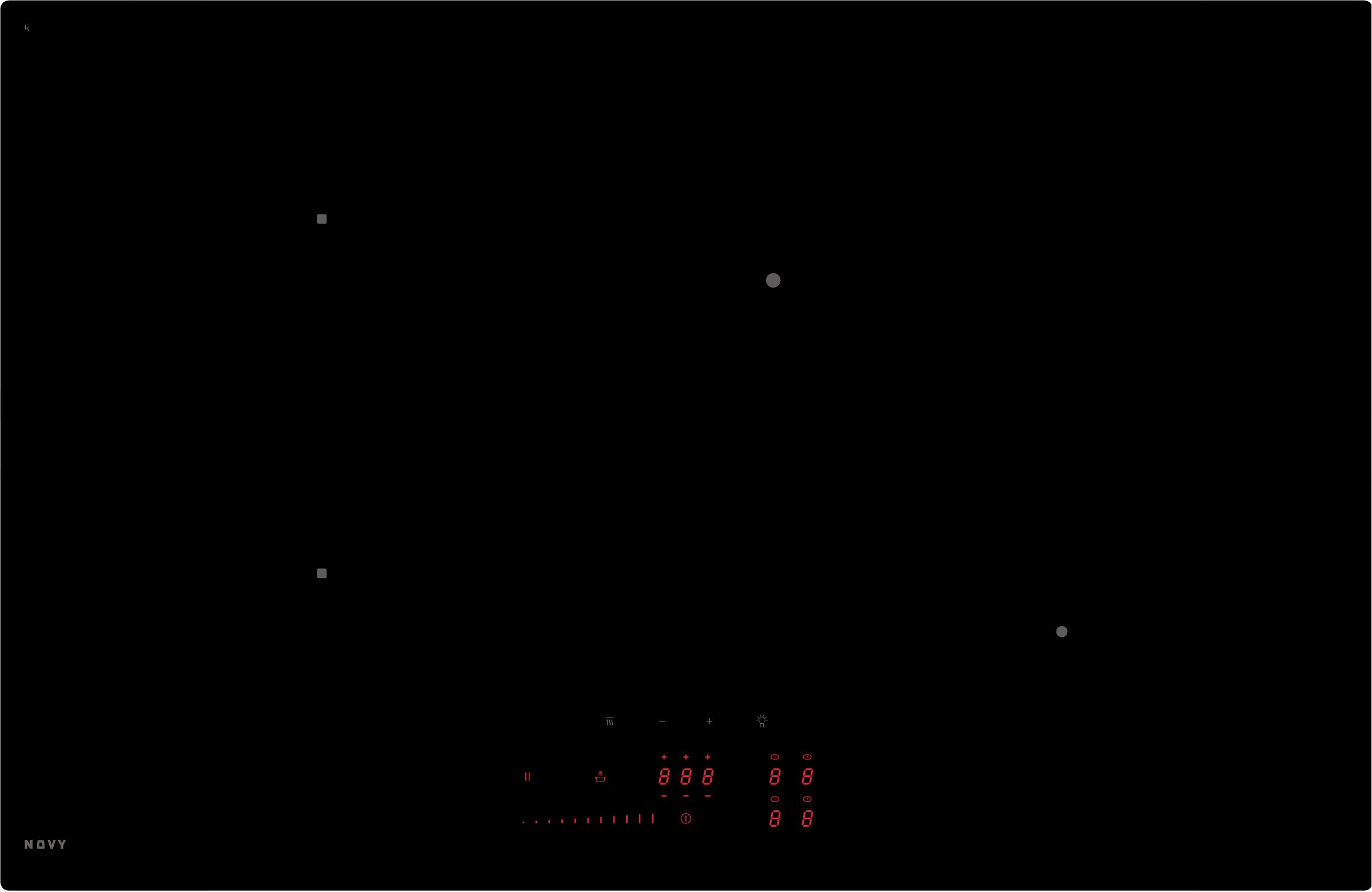 NOVY 1724 inductiekookplaat - 80cm
