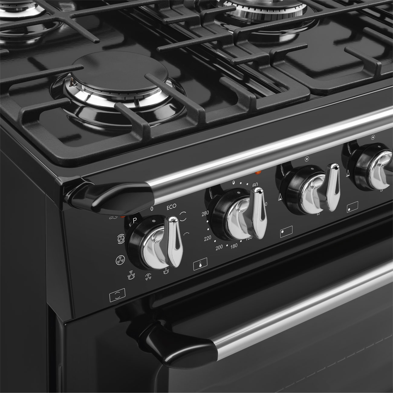 SMEG fornuis met gaskookplaat - 90cm - TR90GPBL