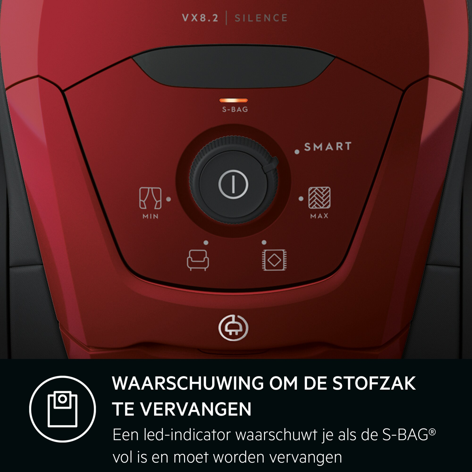 AEG SILENCE VX8.2 stofzuiger met zak - VX82-1-2CR