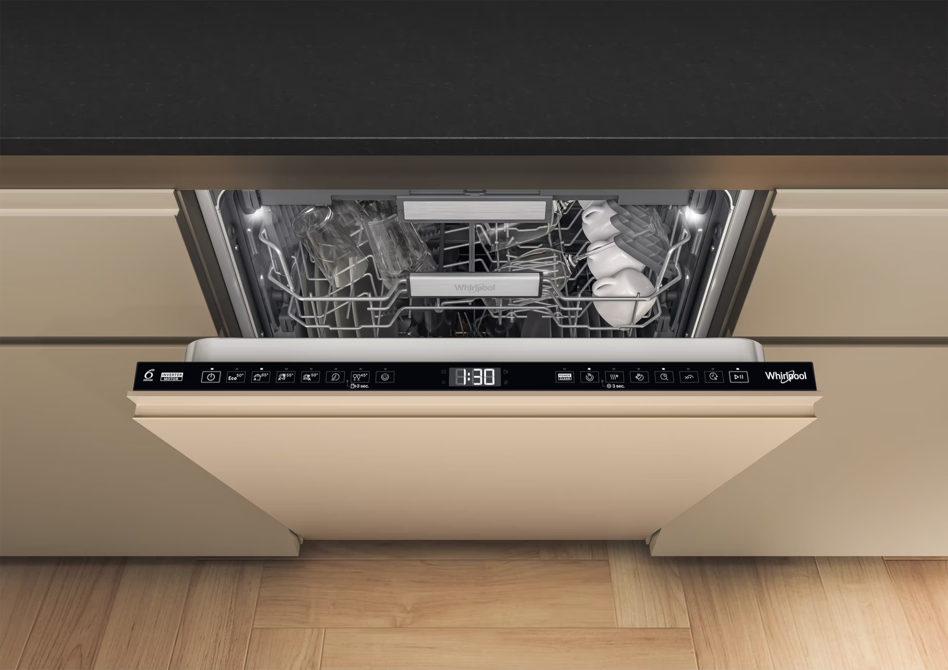 WHIRLPOOL vaatwasser volledig integreerbaar - WH7IA115B2M3TUS0