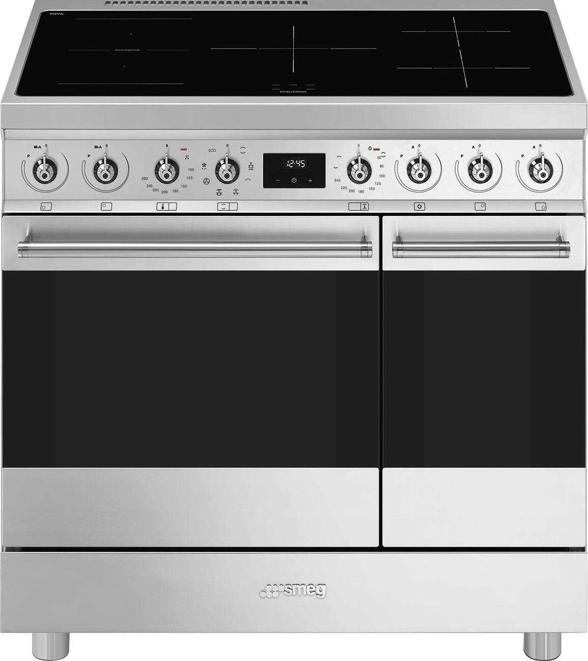 SMEG fornuis met inductie kookplaat - 90cm - C92IMX2