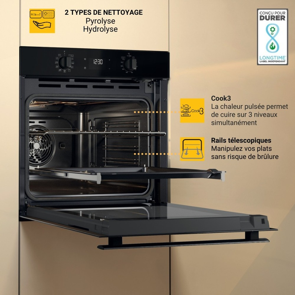 WHIRLPOOL NEW ACTUAL multifunctionele oven - 60cm - OMR58RR1B